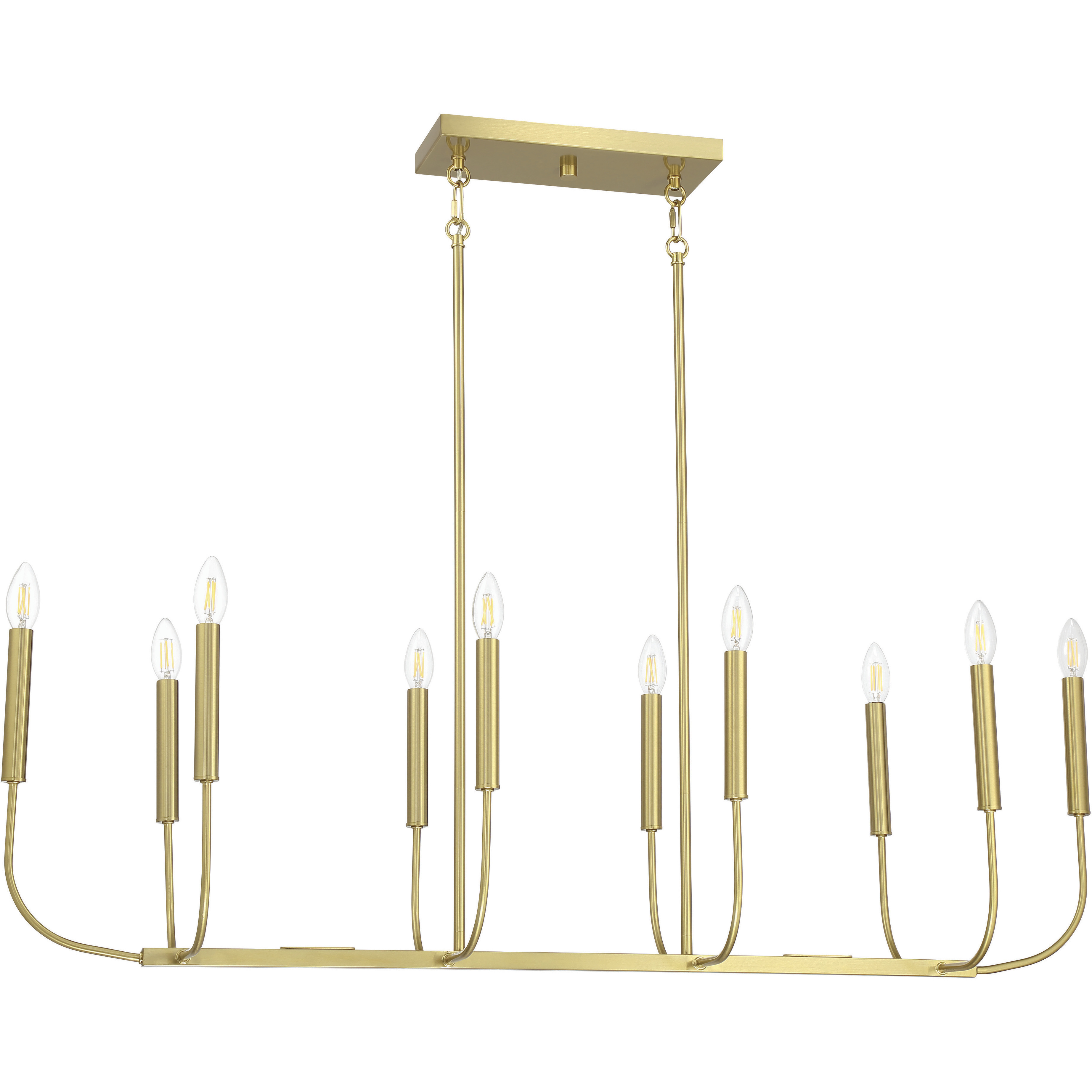 Traci Island Light Ceiling Light in Satin Brass