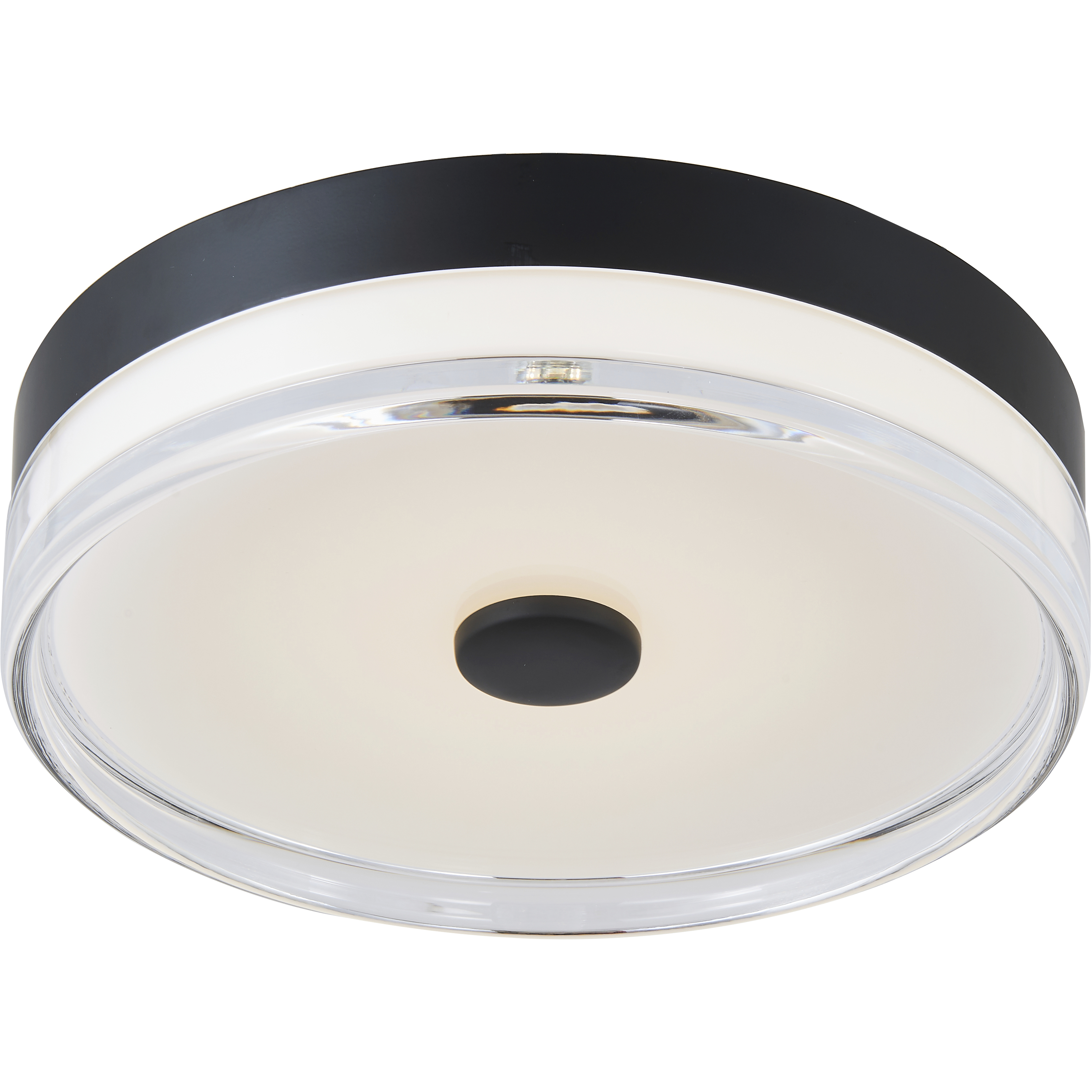 Iris Led Light Abra Lighting 30040FM-MB-IRIS Iris LED 11.5 inch Matte Black Flush ...