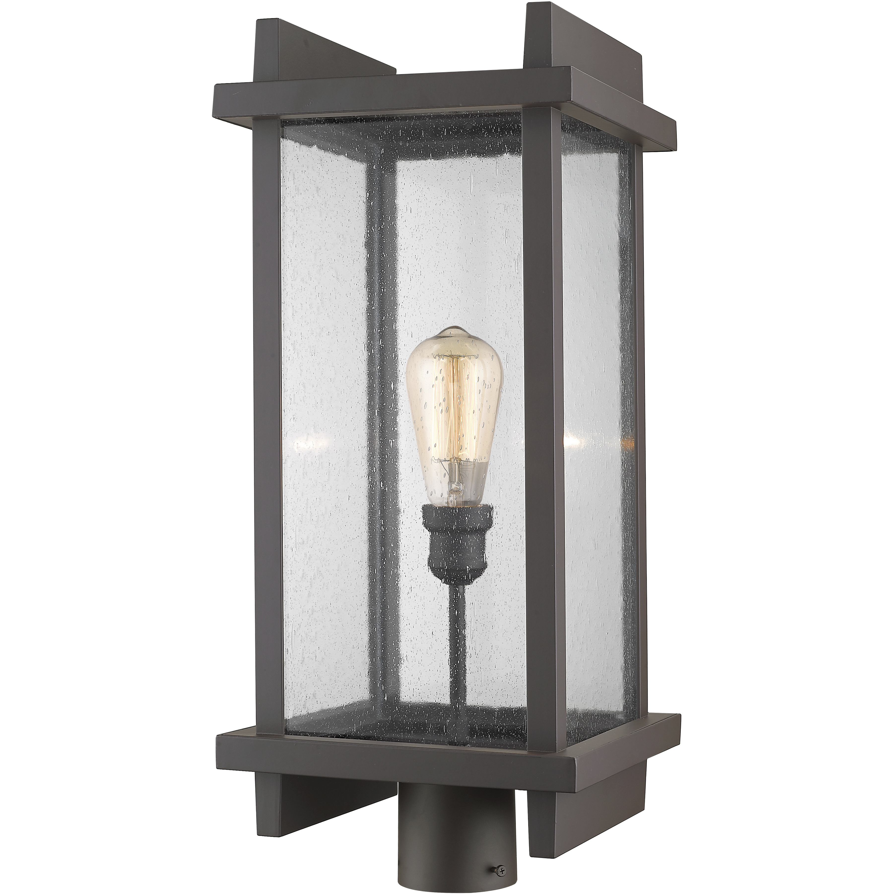 Fallow 1 Light 23.38 inch Deep Bronze Outdoor Post Mount Fixture