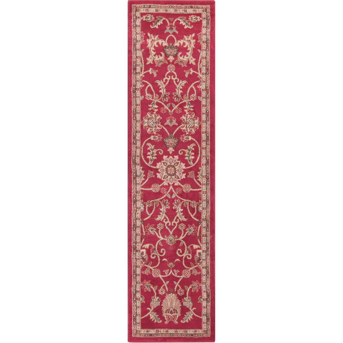 Musetta 89 X 24 inch Brick Red Rug, Runner