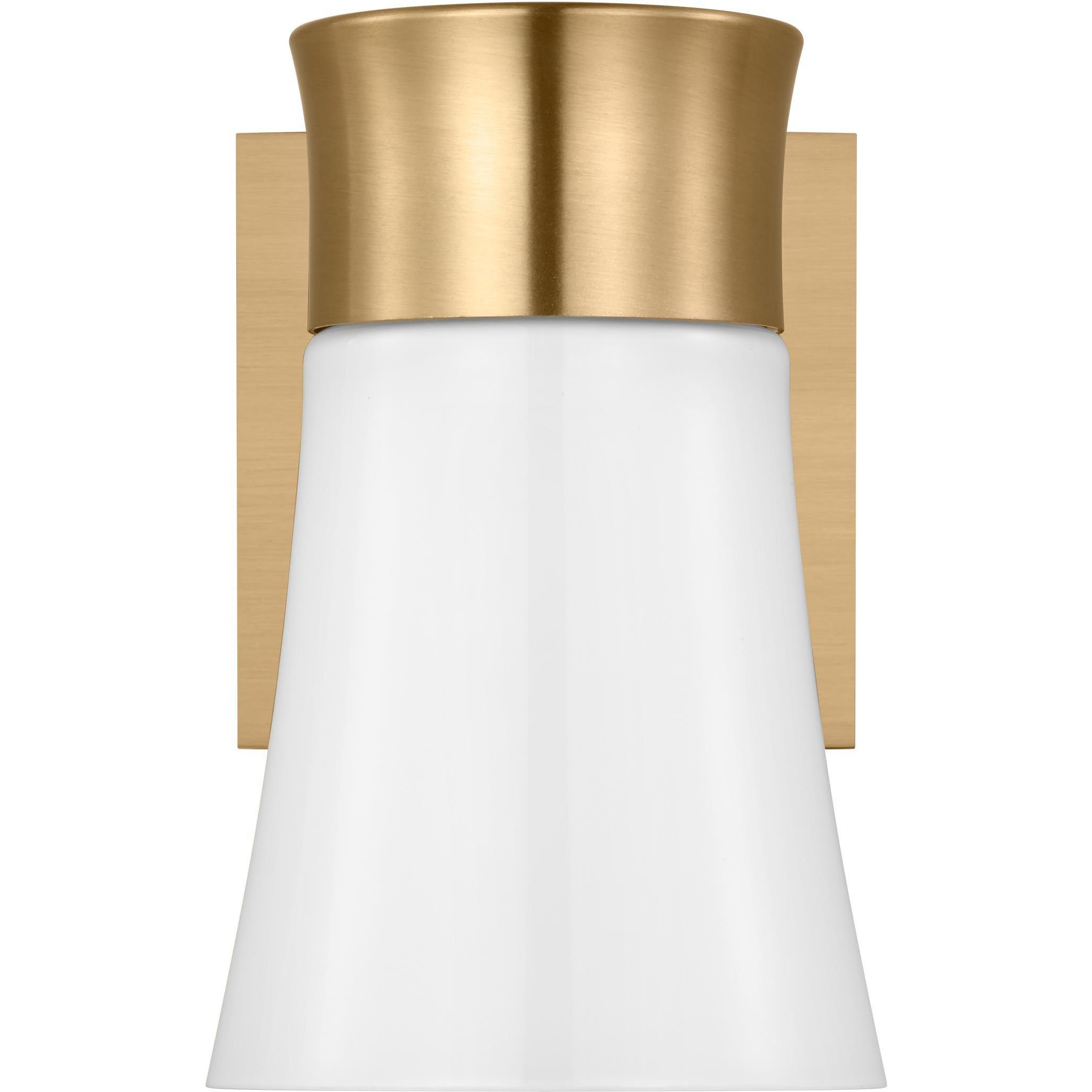 Drew & Jonathan Scott Roy 1 Light 4.5 inch Satin Brass Vanity Light Wall Light