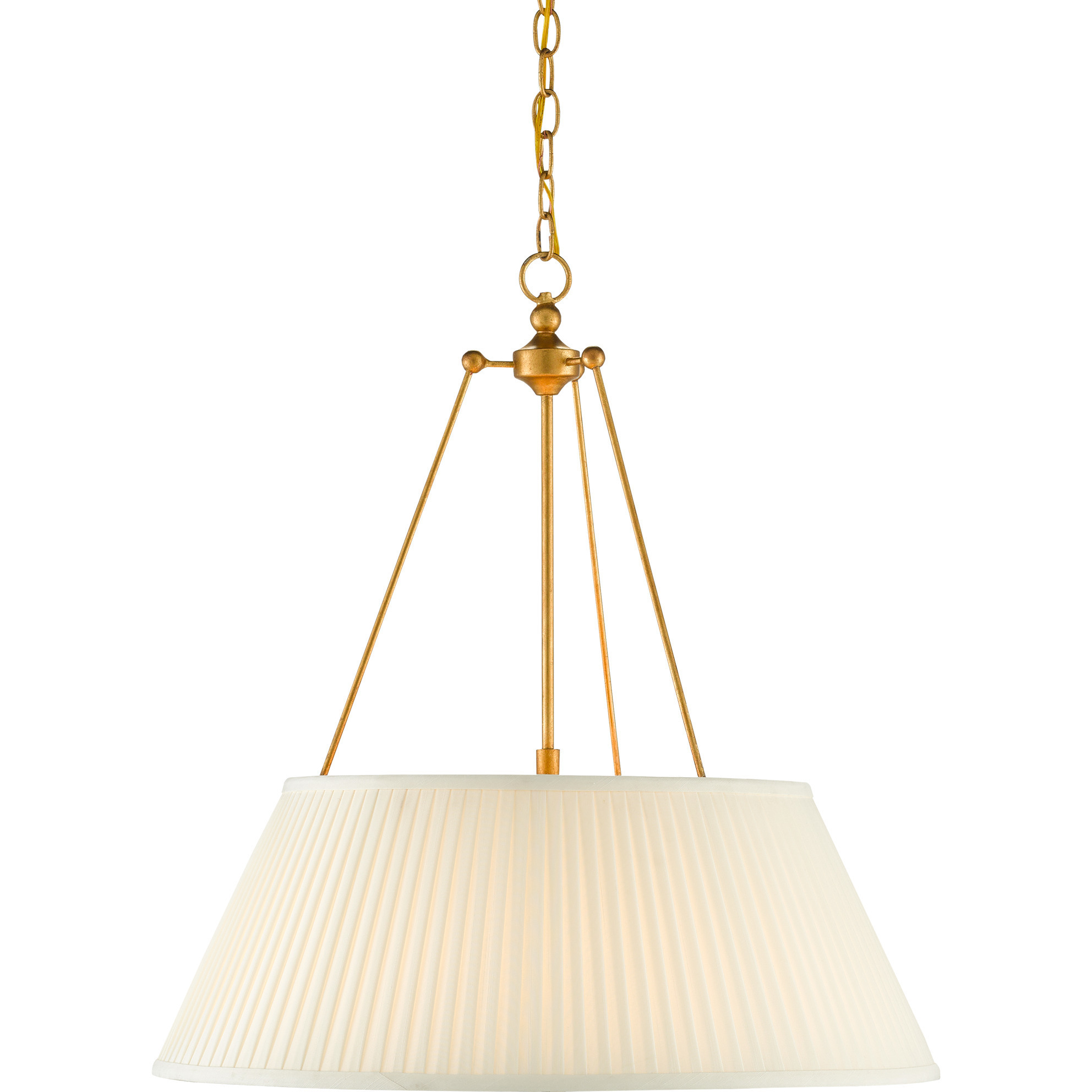 Lytham LED 24.25 inch Antique Gold Leaf Pendant Ceiling Light