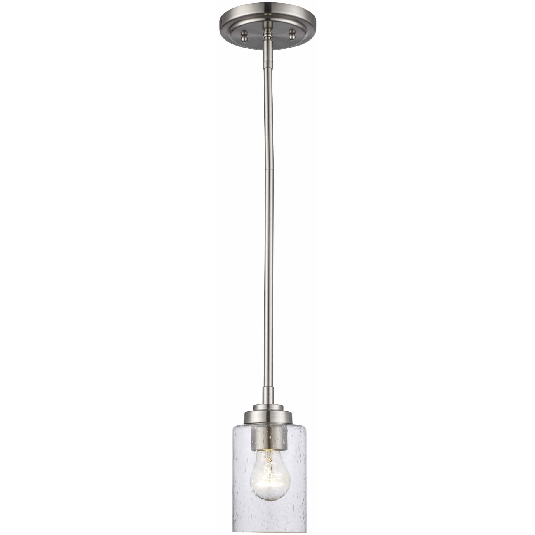 Mod Pod 1 Light 3.9 inch Brushed Nickel Pendant Ceiling Light
