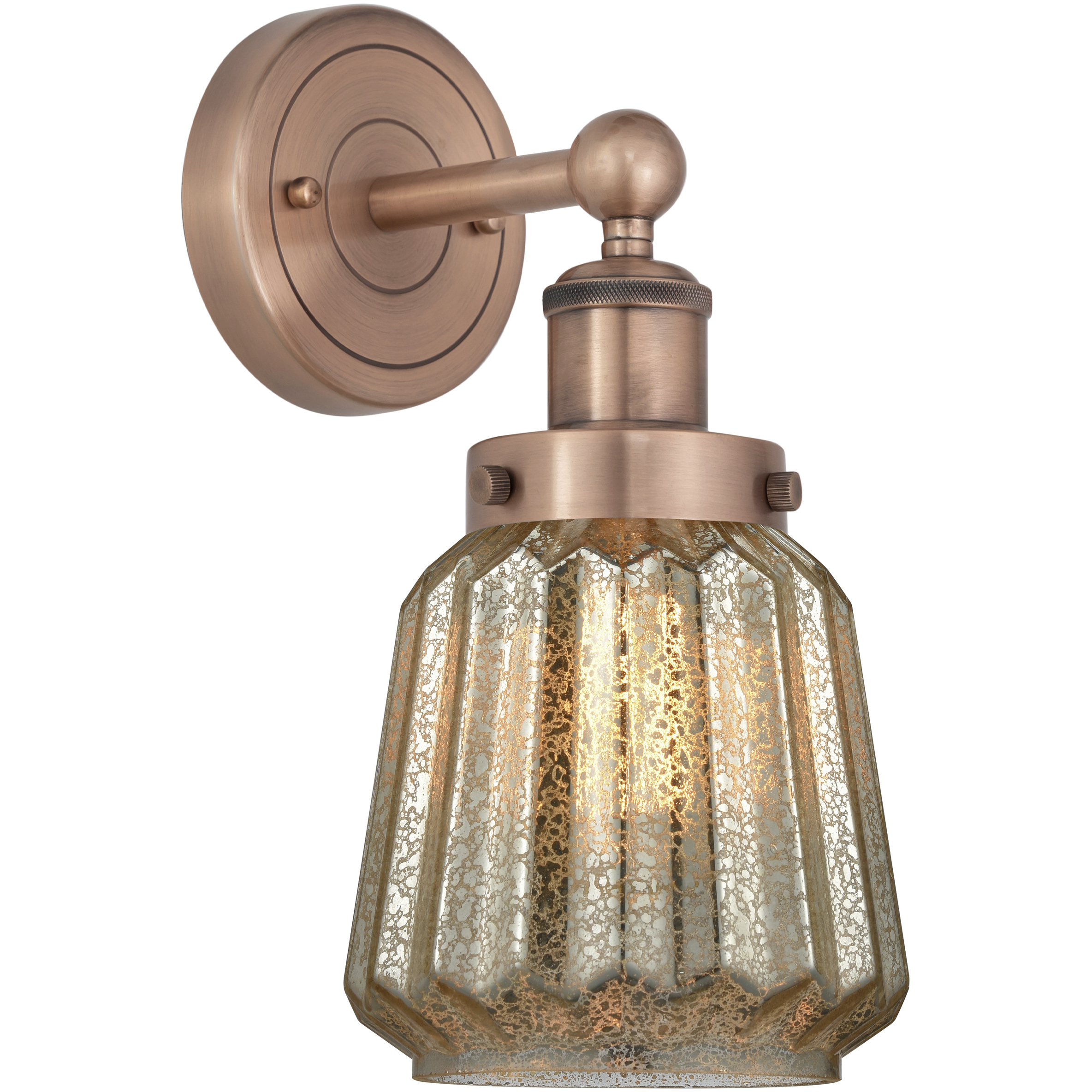 Chatham Sconce Wall Light in Antique Copper, Mercury