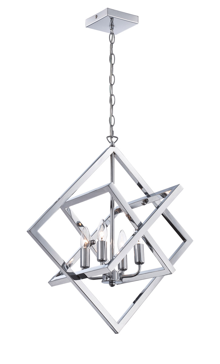 Isidro 4 Light 18 inch Chrome Pendant Ceiling Light