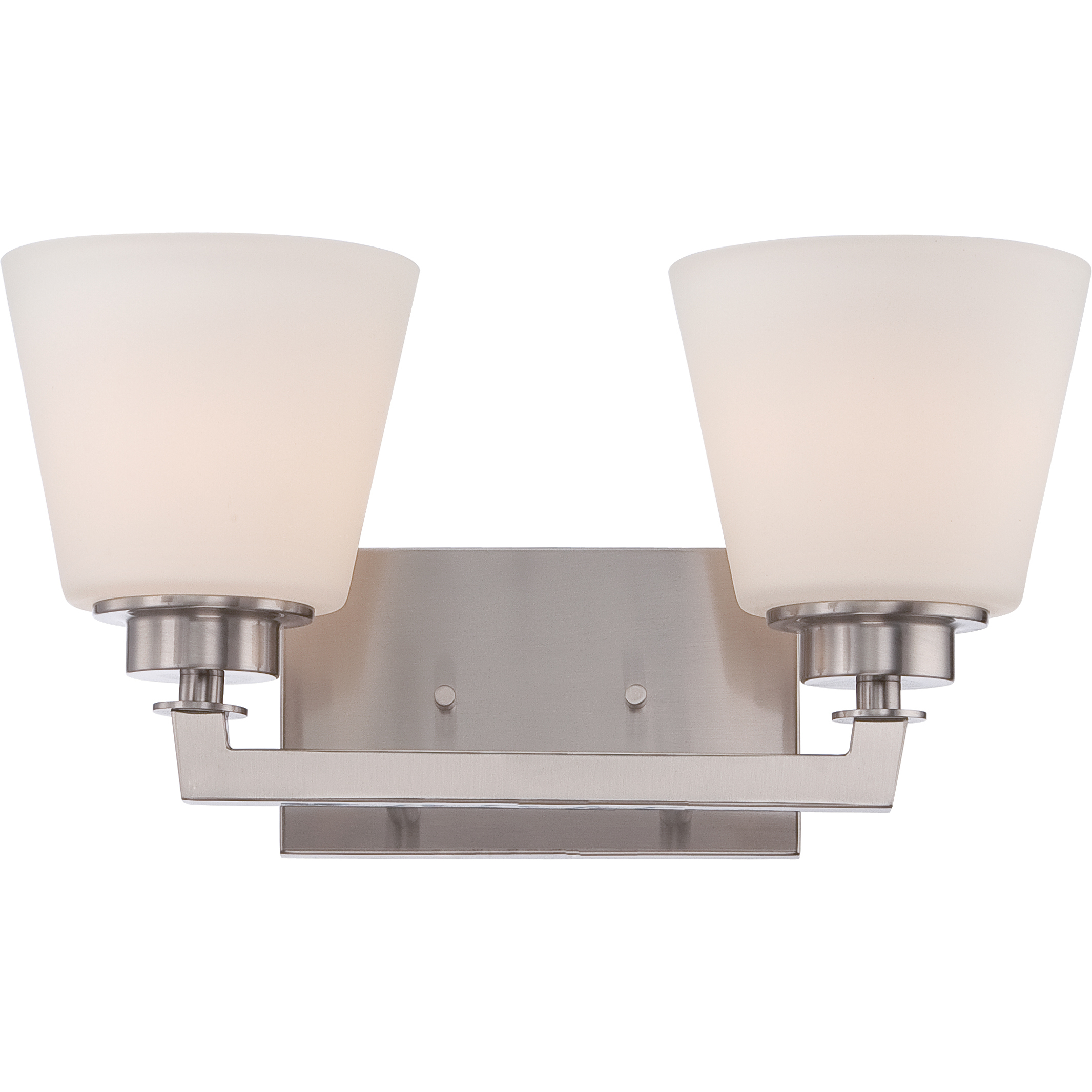 Mobili 2 Light 15 inch Brushed Nickel Vanity Light Wall Light