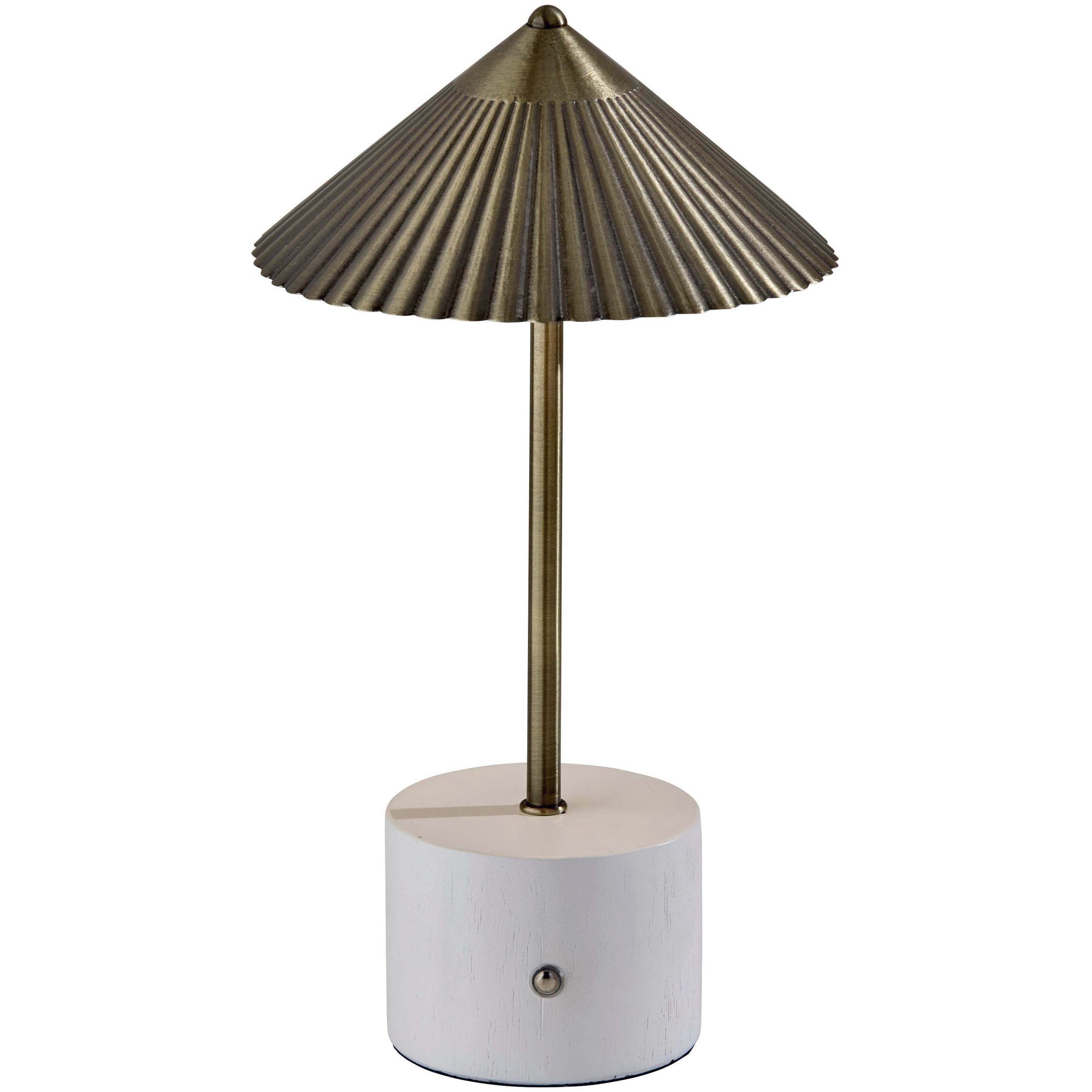 Mika 11.75 inch 2 watt Antique Brass Cordless LED Table Lamp Portable Light