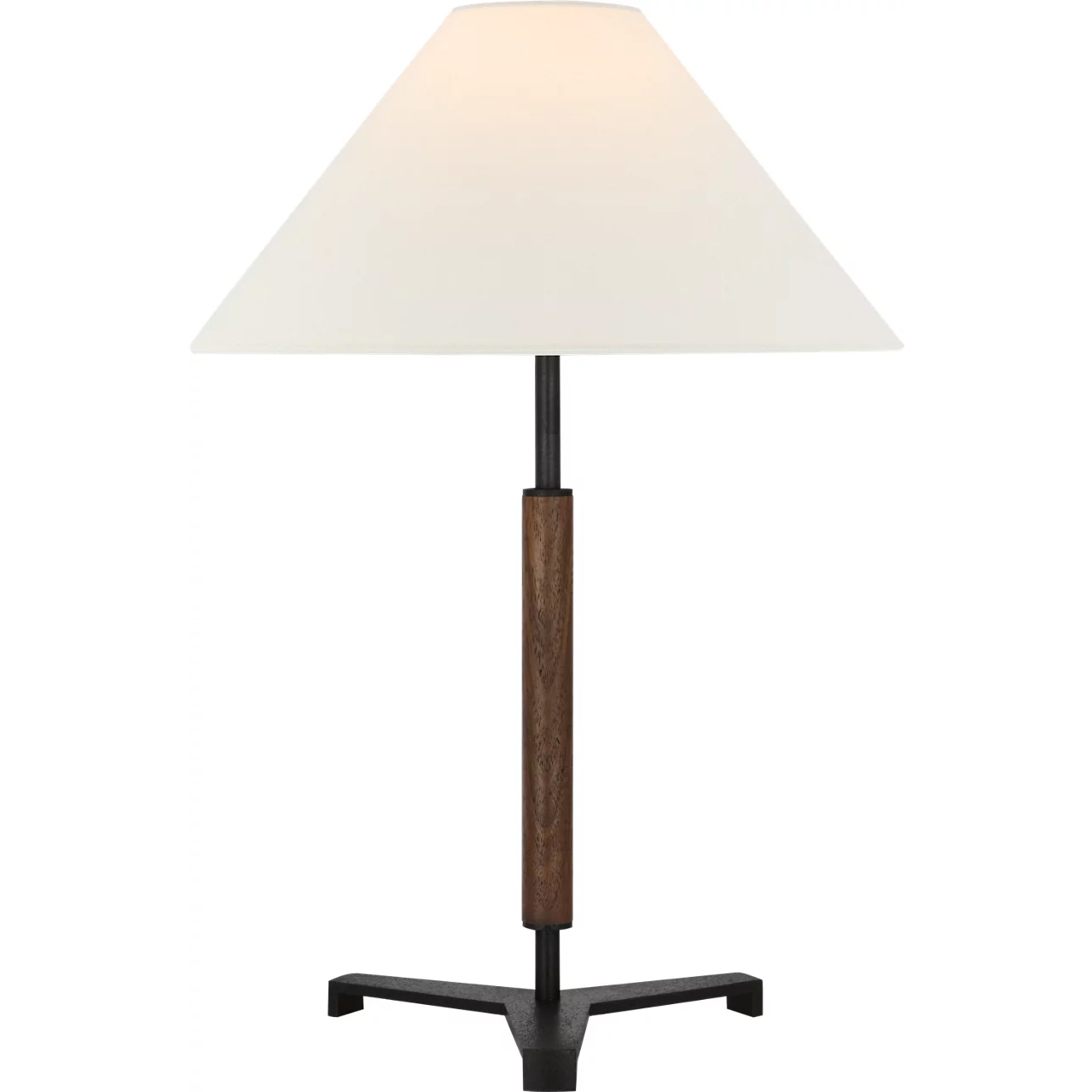 Ray Booth Amaya 20 inch 6.5 watt Weathered Iron and Dark Walnut Table Lamp Portable Light