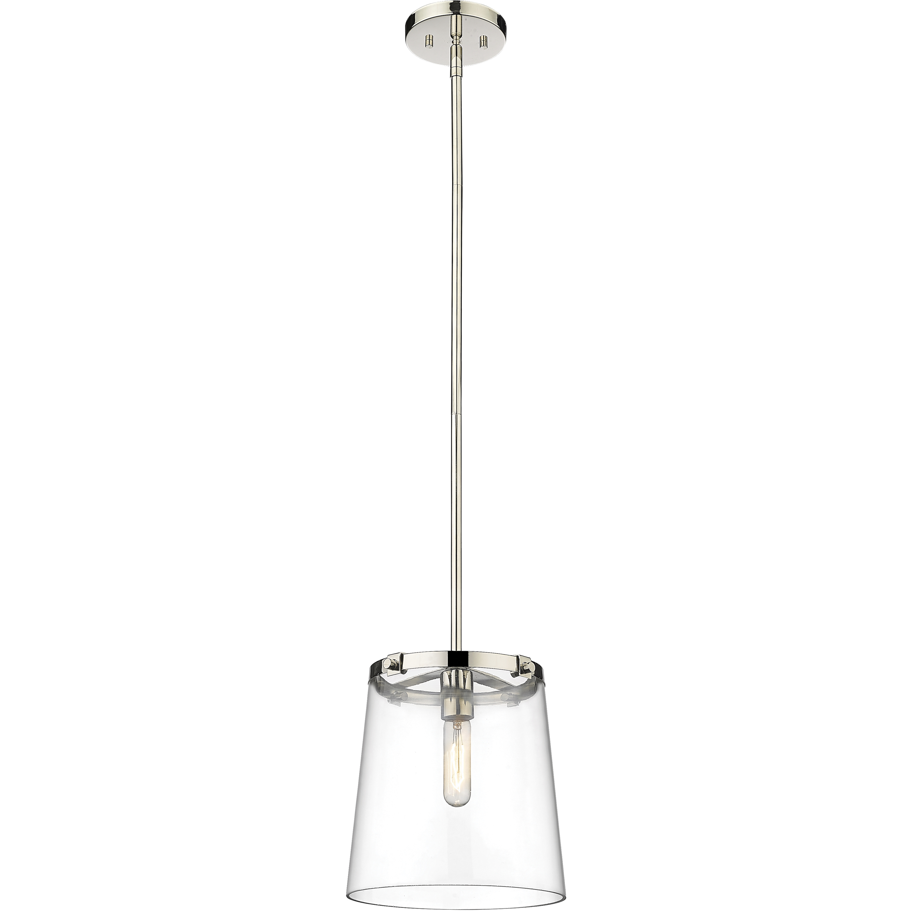 Callista 1 Light 10 inch Polished Nickel Pendant Ceiling Light