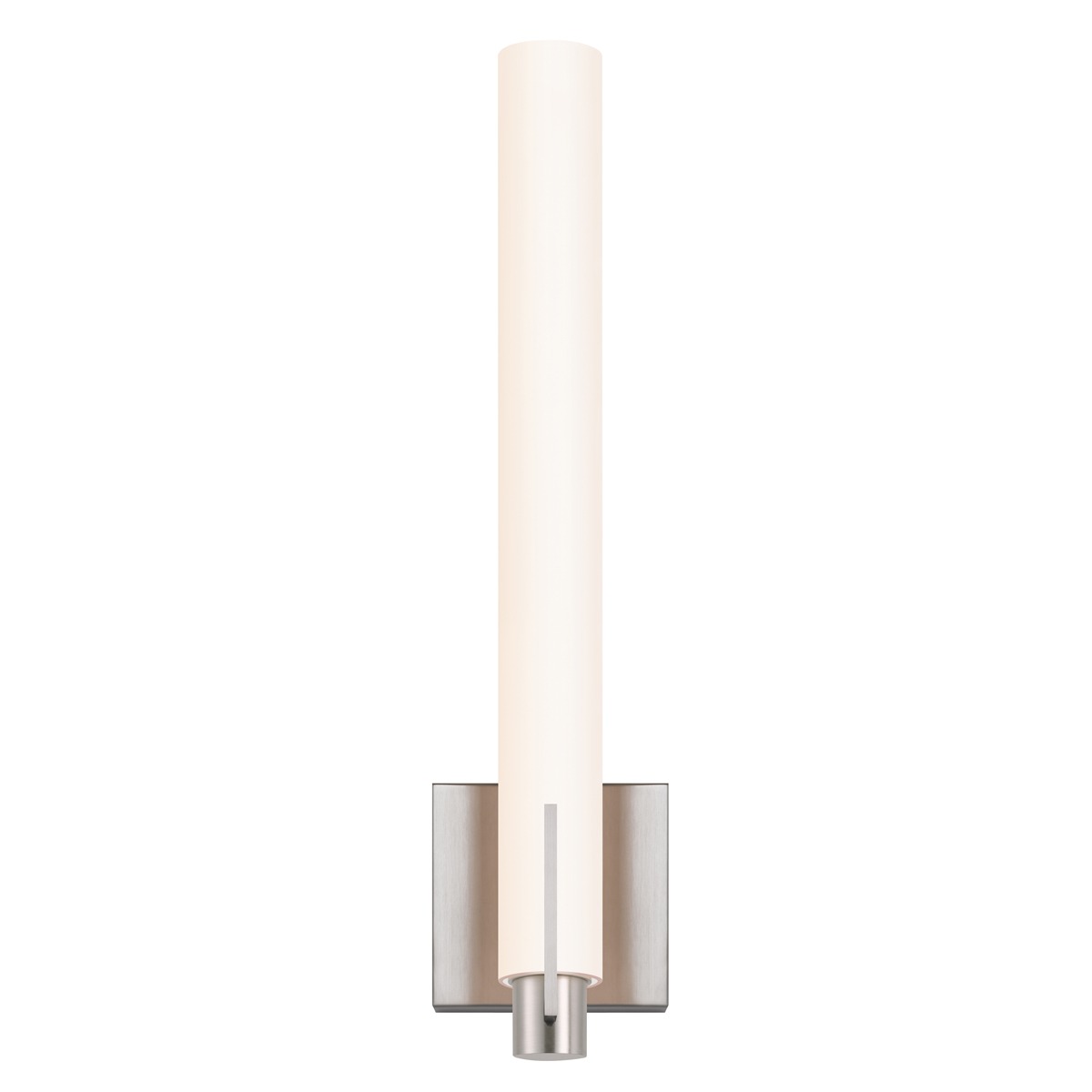 Tubo Slim LED 4.25 inch Satin Nickel ADA Sconce Wall Light in Spine