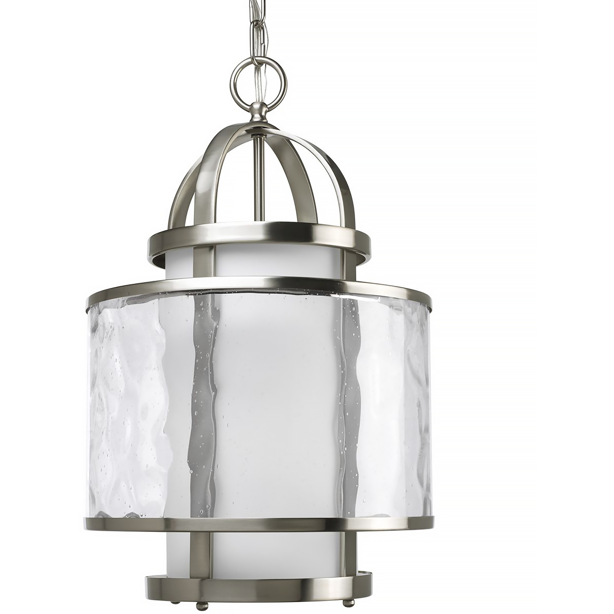 Bay Court 1 Light 11.75 inch Brushed Nickel Foyer Pendant Ceiling Light