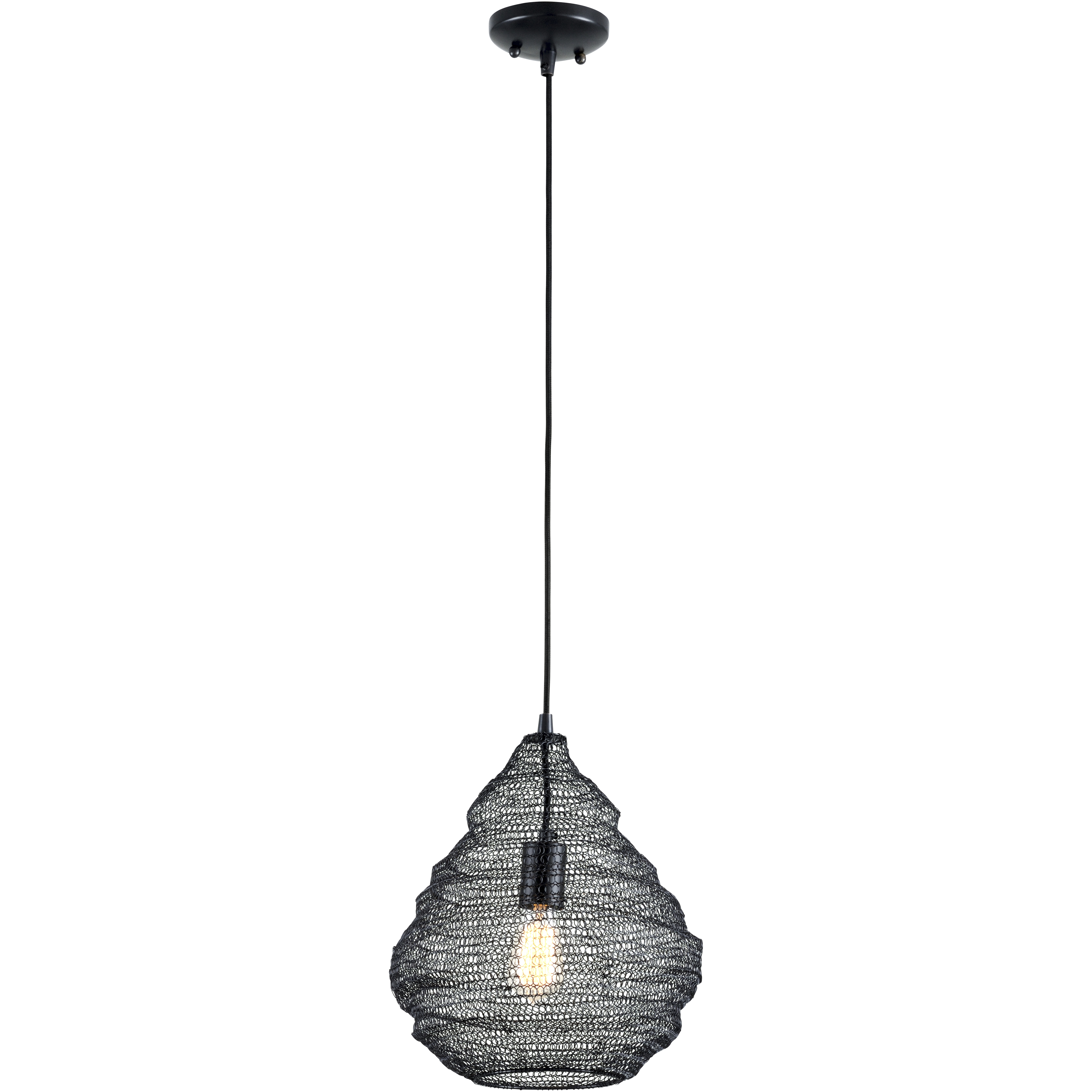 Wabi Sabi 1 Light 14 inch Black Pendant Ceiling Light