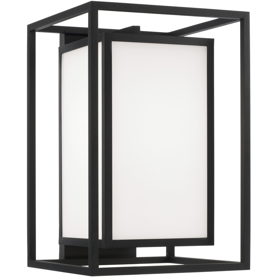 Aiden 1 Light 16.5 inch Black Outdoor Wall Lantern