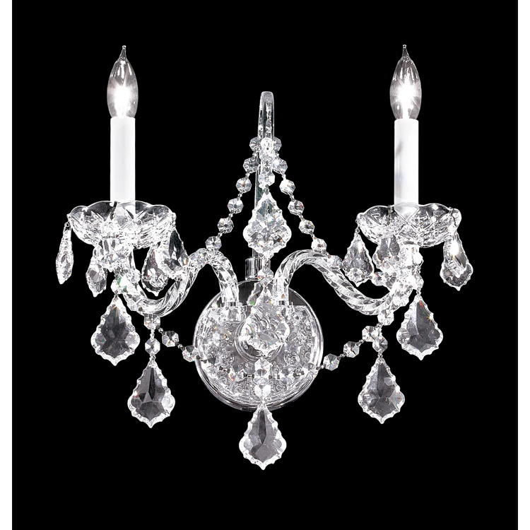 Vienna 2 Light 16 inch Silver Wall Sconce Wall Light