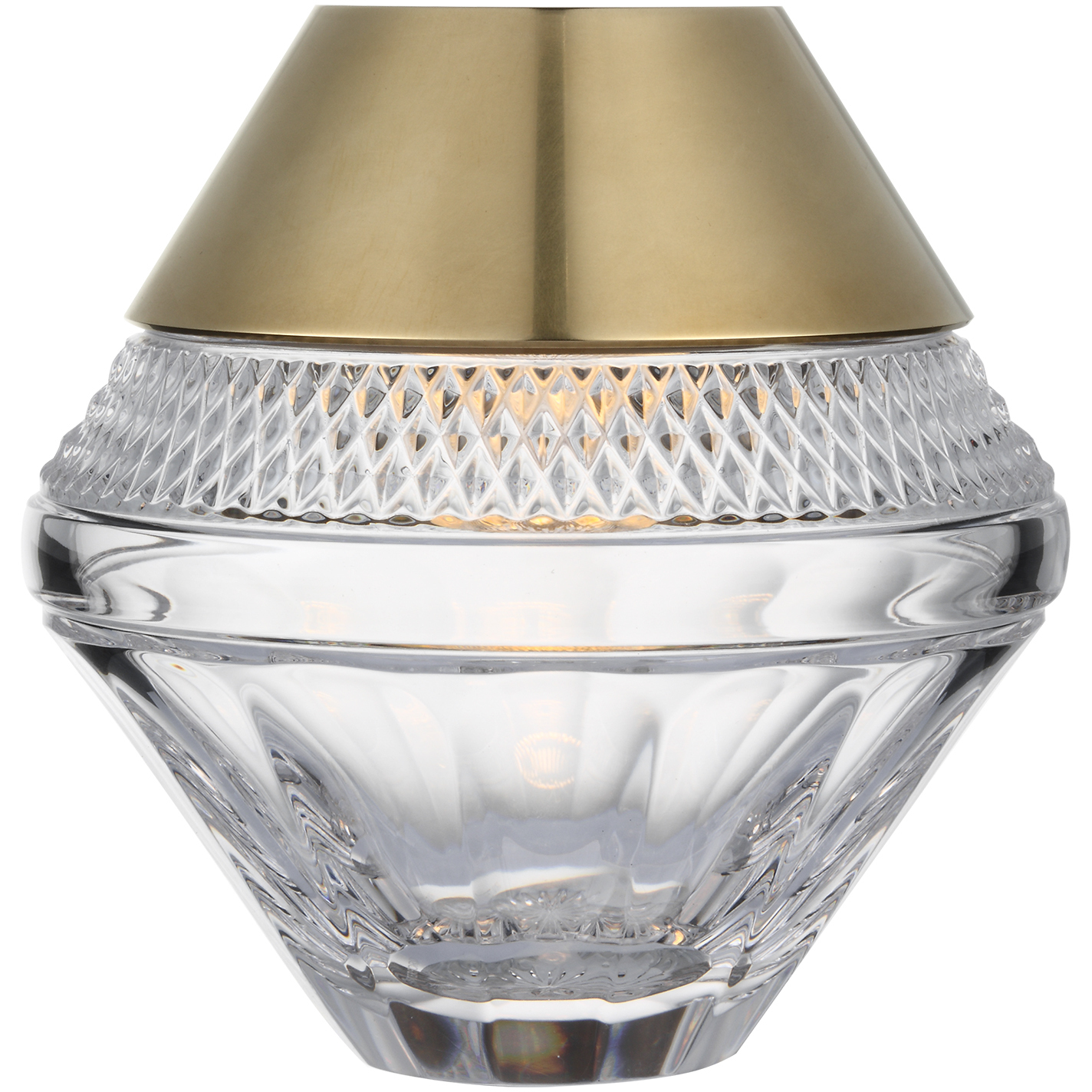 Waterford Copper Coast 5 inch 1 watt Natural Brass Rechargeable Accent Lamp Portable Light