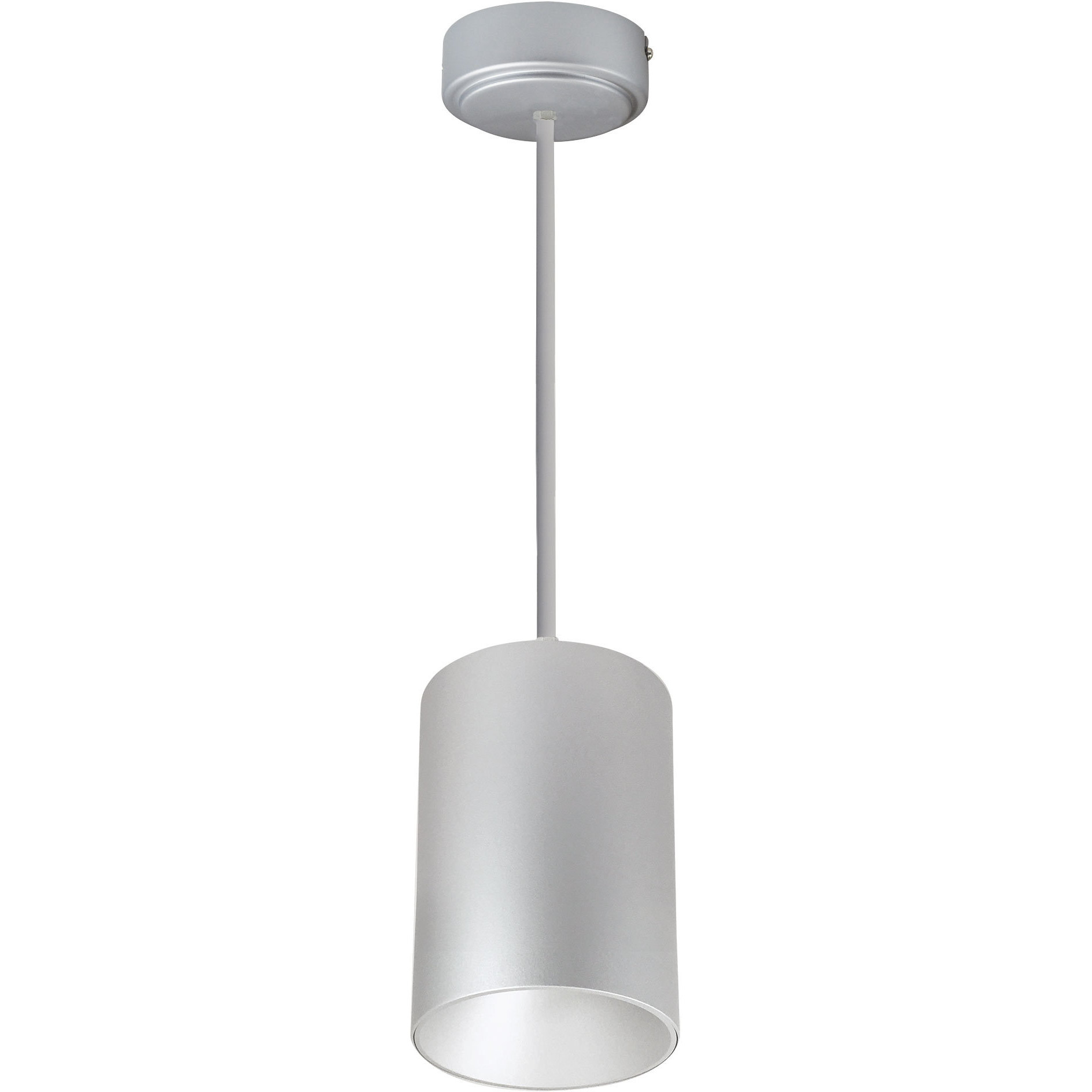 iLENE LED Silver Stem Mount Mini Cylinder Ceiling Light