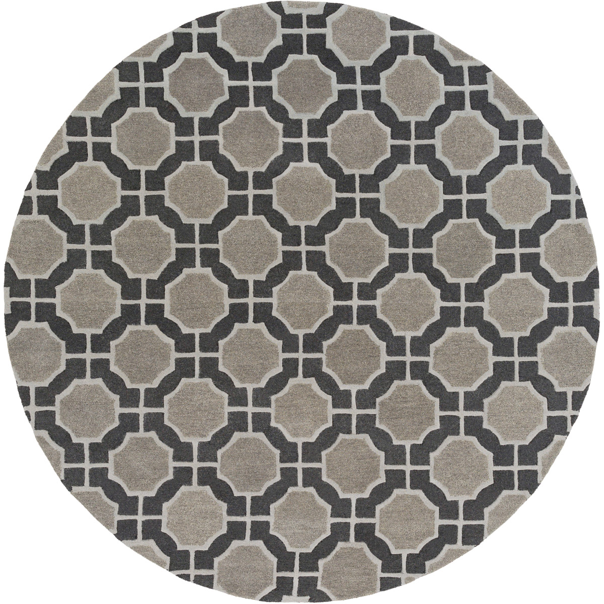 Dream 96 X 96 inch Black, Medium Gray, Charcoal Rug