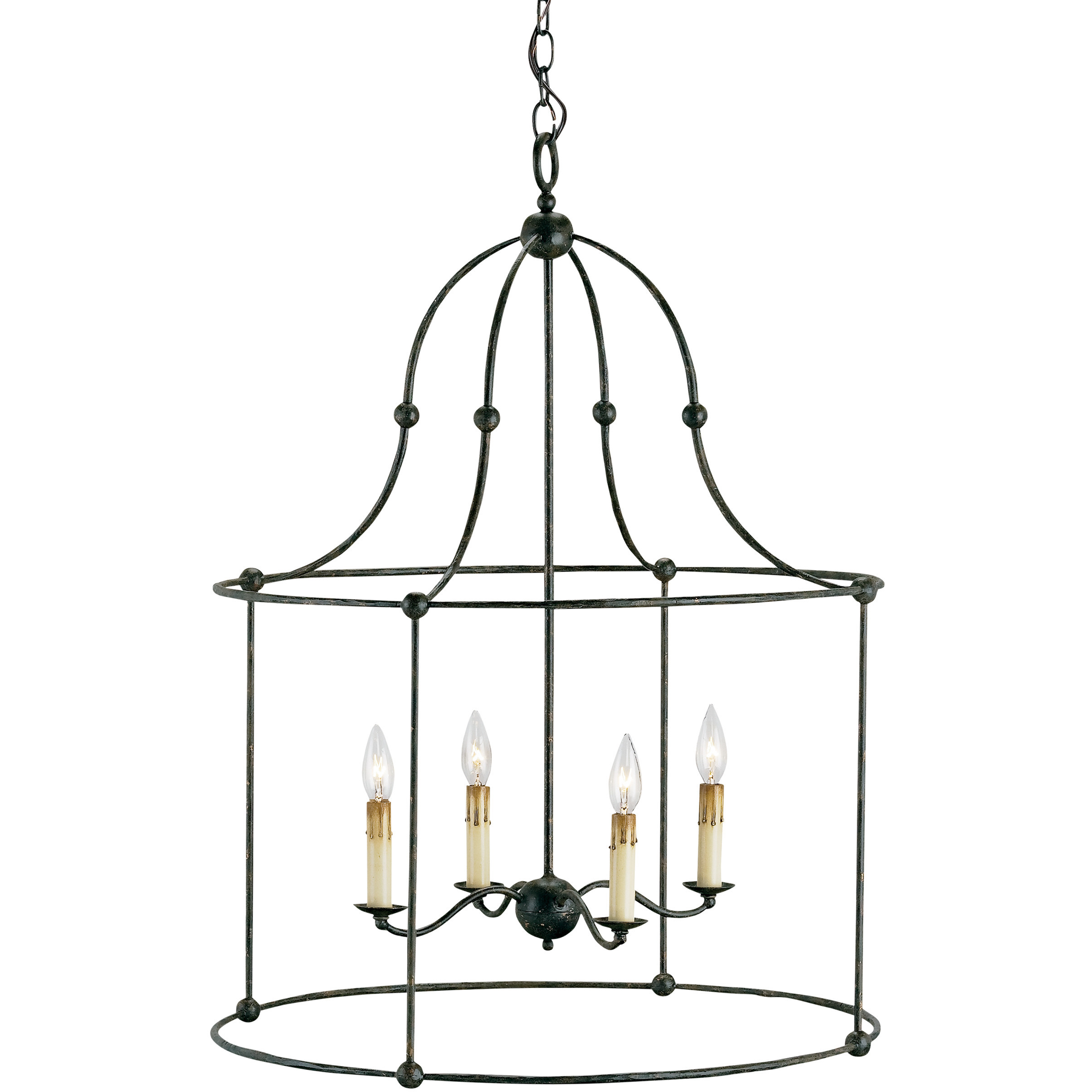 Fitzjames 4 Light 25 inch Mayfair Lantern Pendant Ceiling Light, Large
