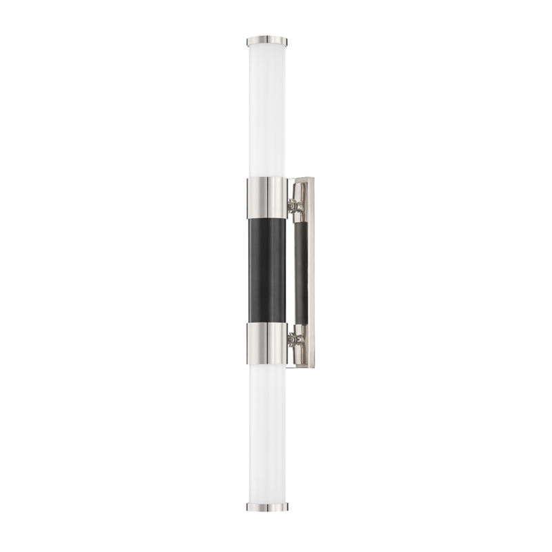 Huntington LED 2.5 inch Polished Nickel / Black ADA Wall Sconce Wall Light