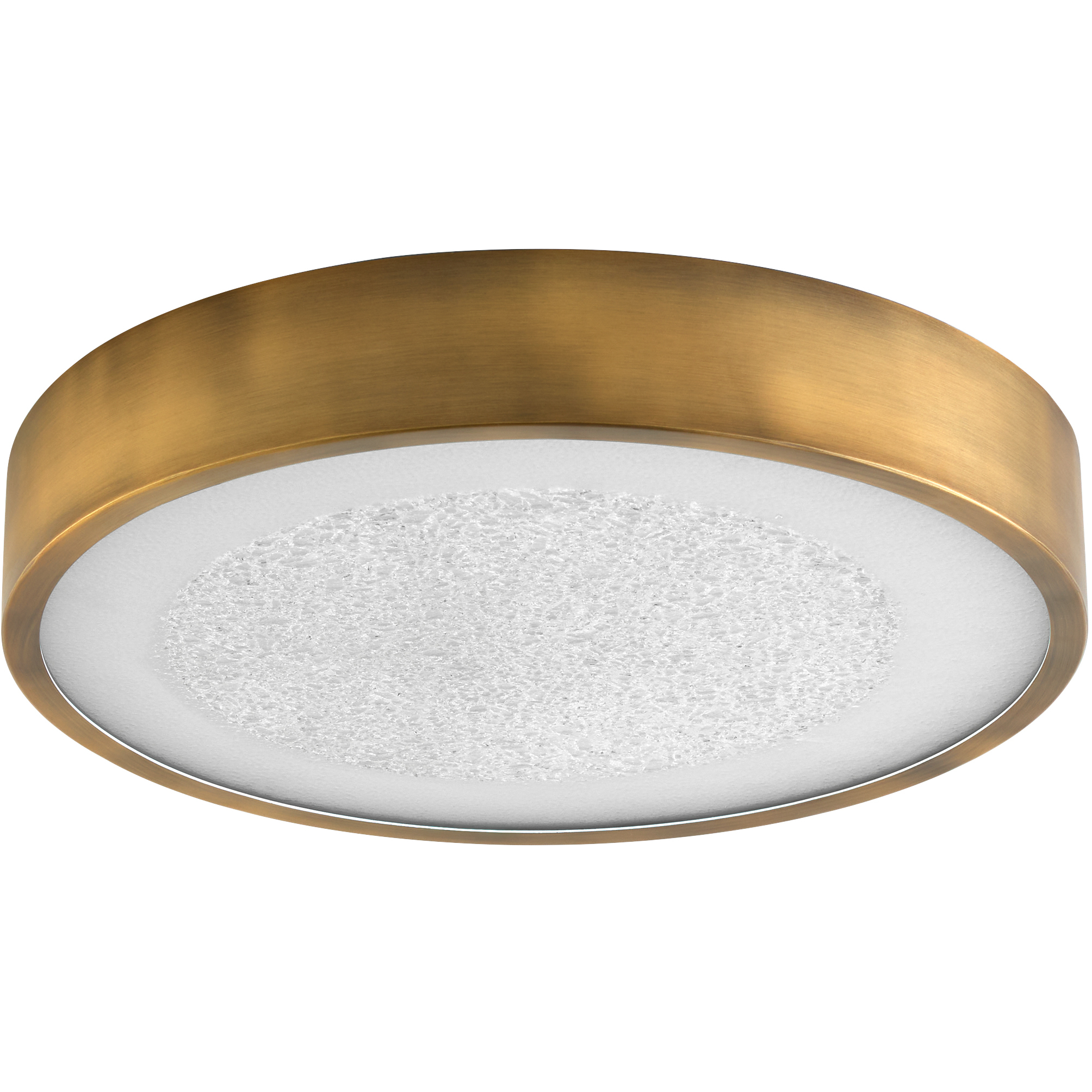 Floe 18 inch Brushed Brass Flush Mount Ceiling Light