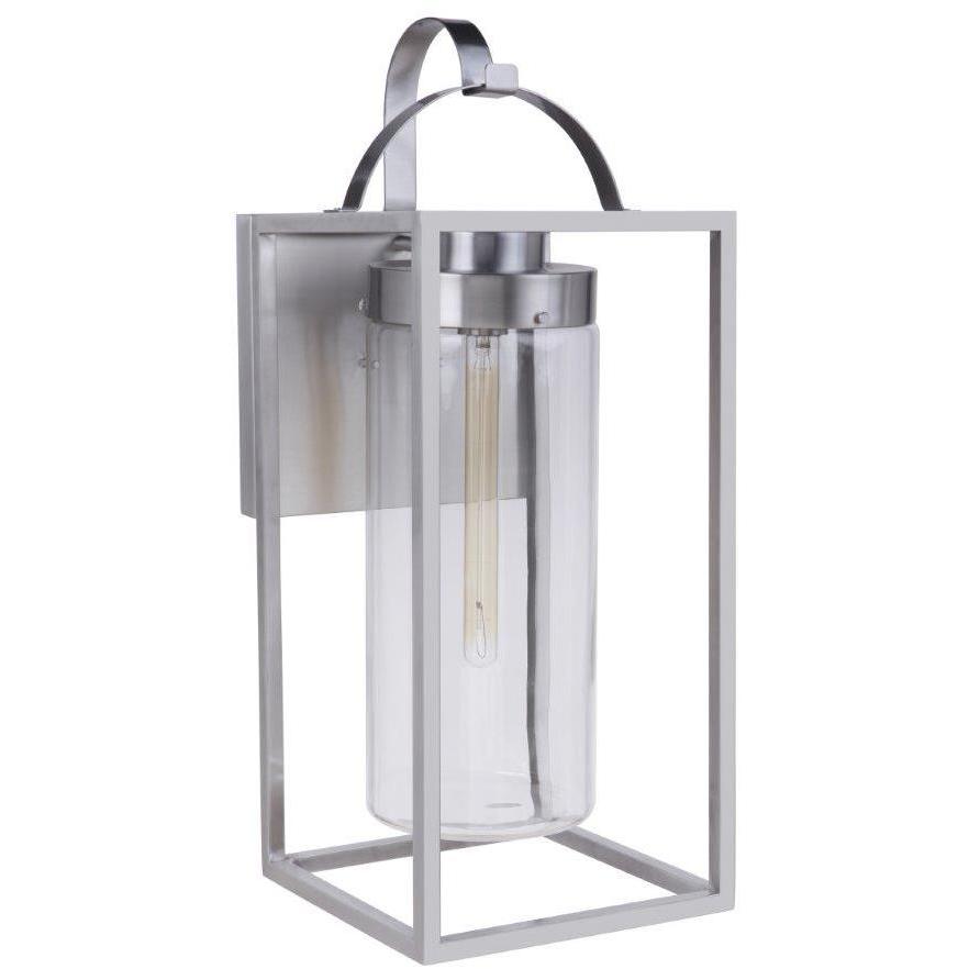 Neo 1 Light 28 inch Satin Aluminum Outdoor Wall Lantern