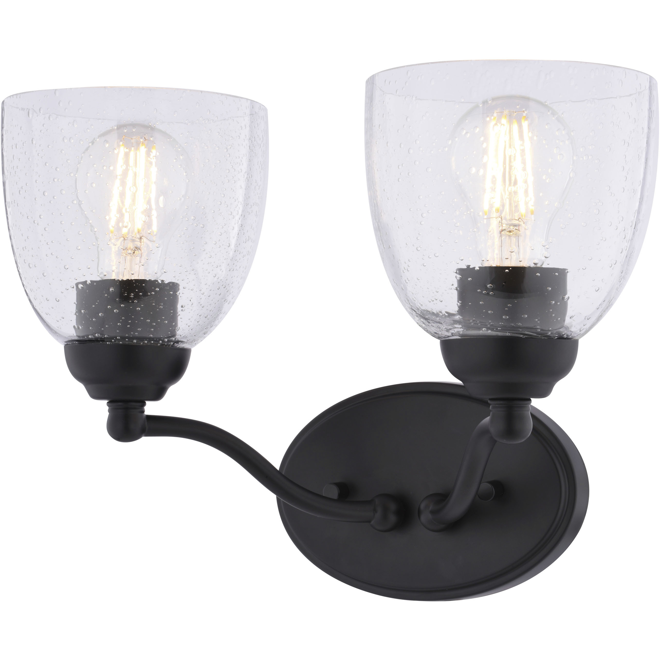 Bellwood 2 Light 13.5 inch Matte Black Bathroom Light Wall Light