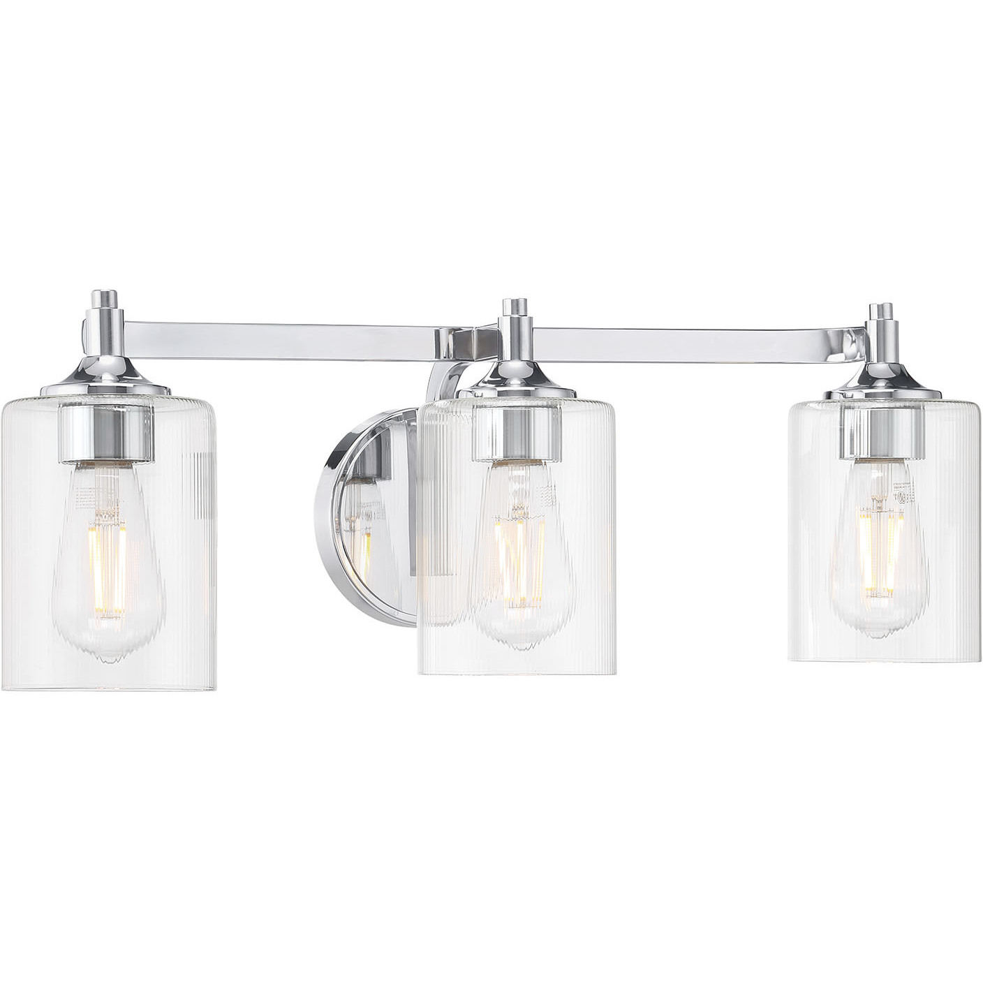 Ryehouse 3 Light 23.75 inch Chrome Bathroom Vanity Light Wall Light
