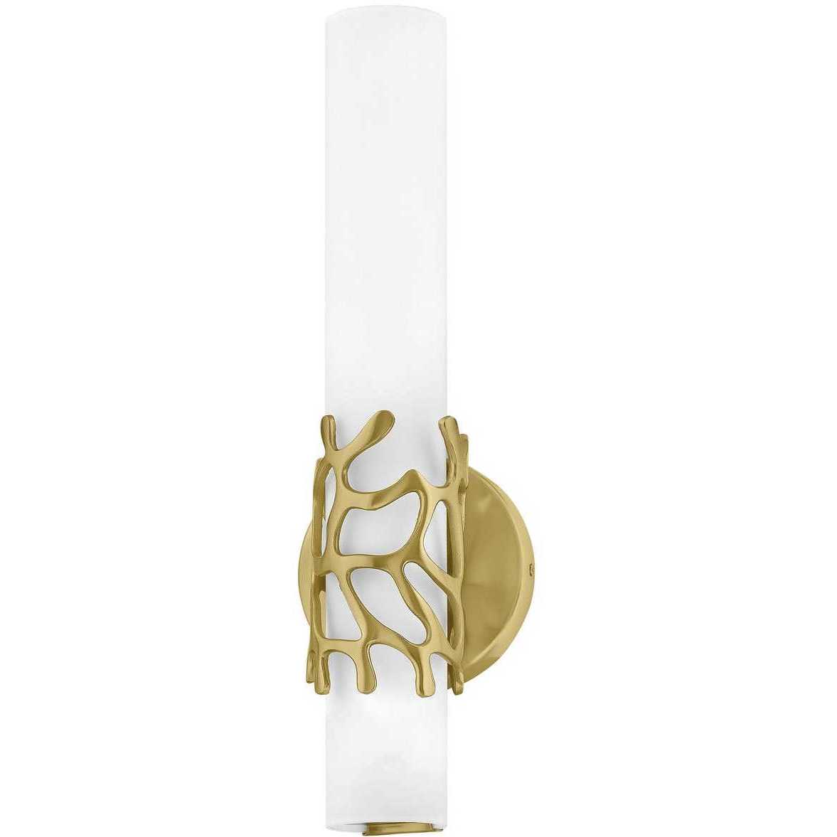 Lyra LED 5 inch Lacquered Brass Bath Light Wall Light