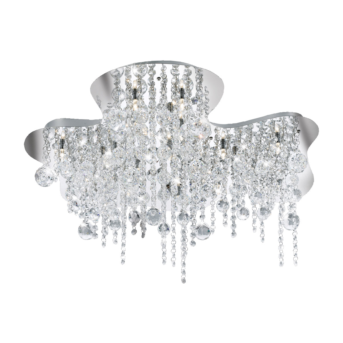 Alissa 18 Light 26 inch Chrome Flush Mount Ceiling Light