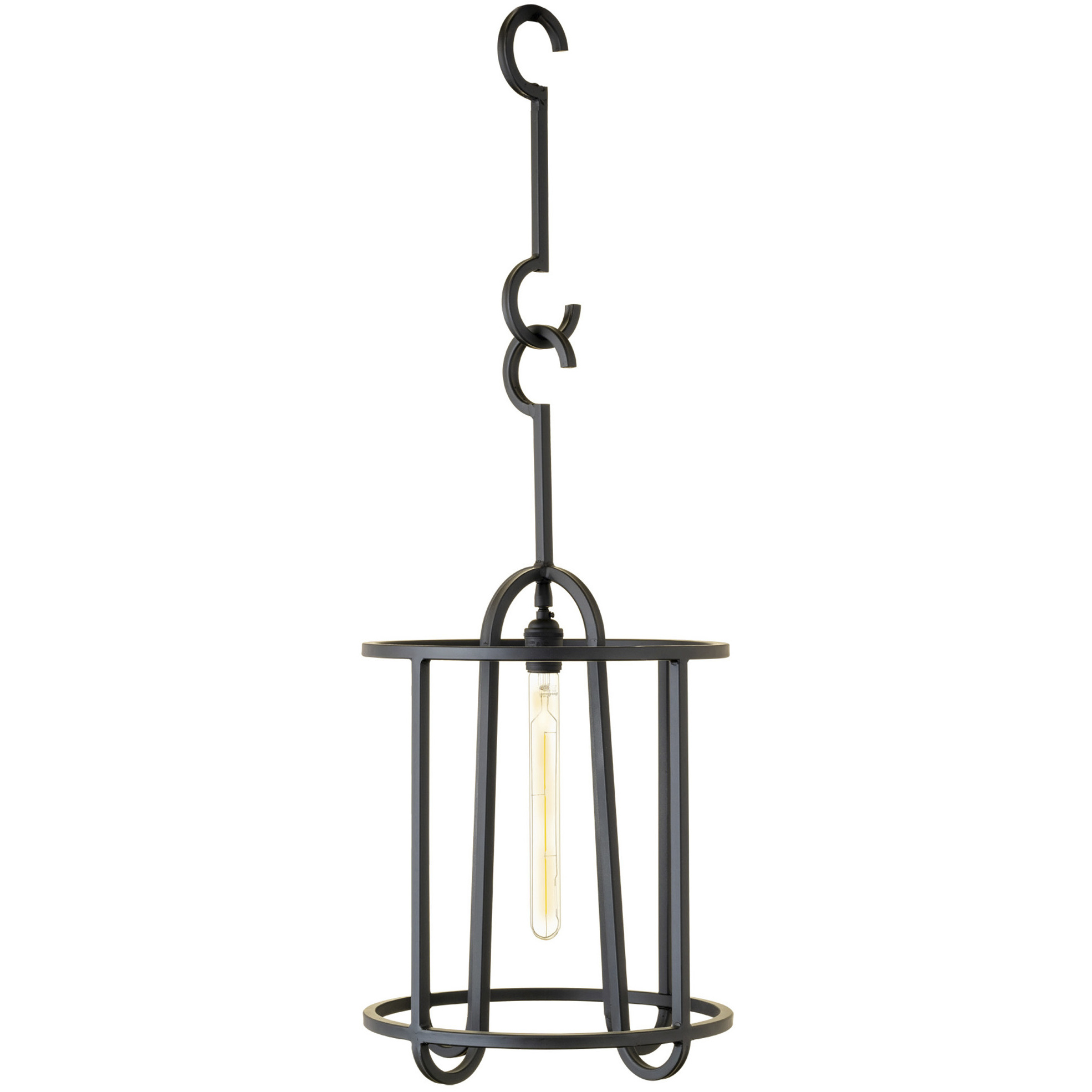 New Traditional 1 Light Gun Metal Pendant Ceiling Light