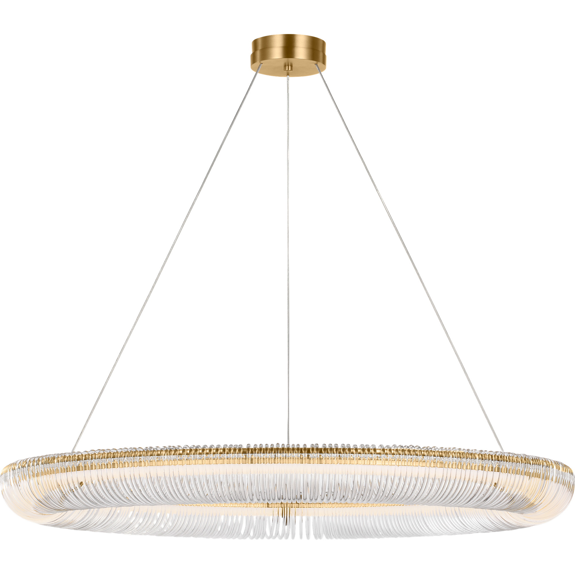 C&M by Chapman & Myers Pierce 1 Light 40 inch Burnished Brass Chandelier Ceiling Light