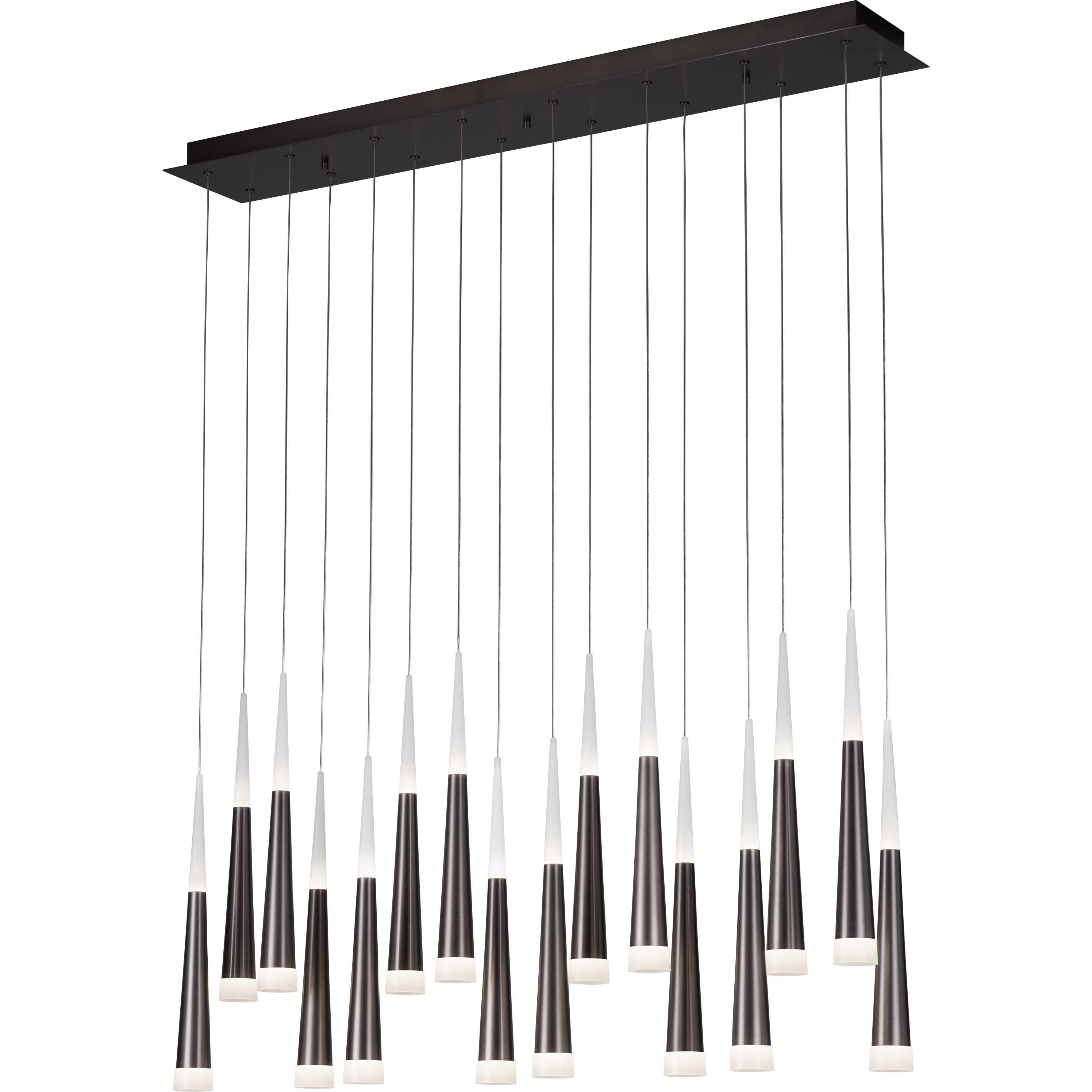 Meteor LED 8 inch Satin Dark Gray Multi Pendant Ceiling Light