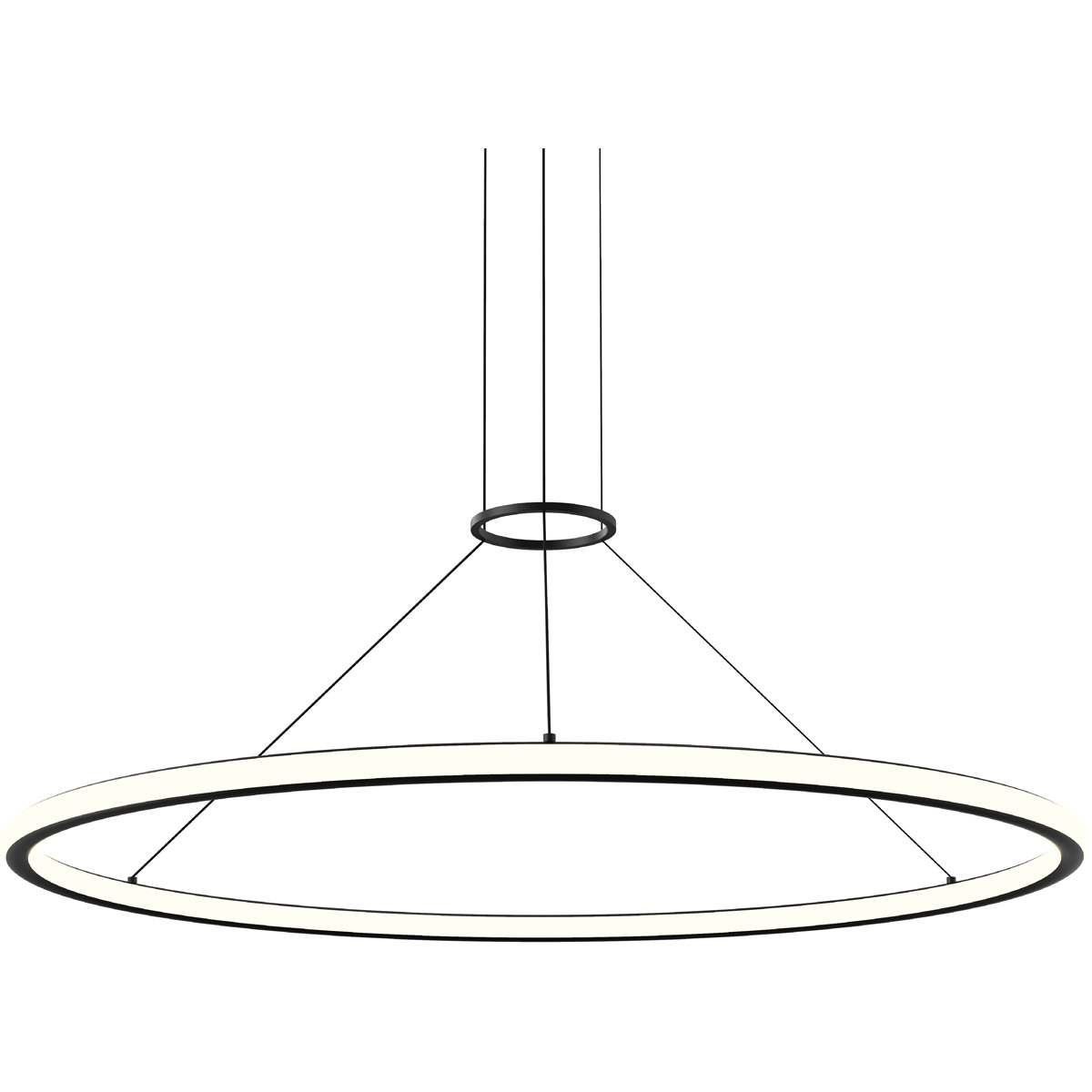 Luna LED 49.5 inch Satin Black Pendant Ceiling Light