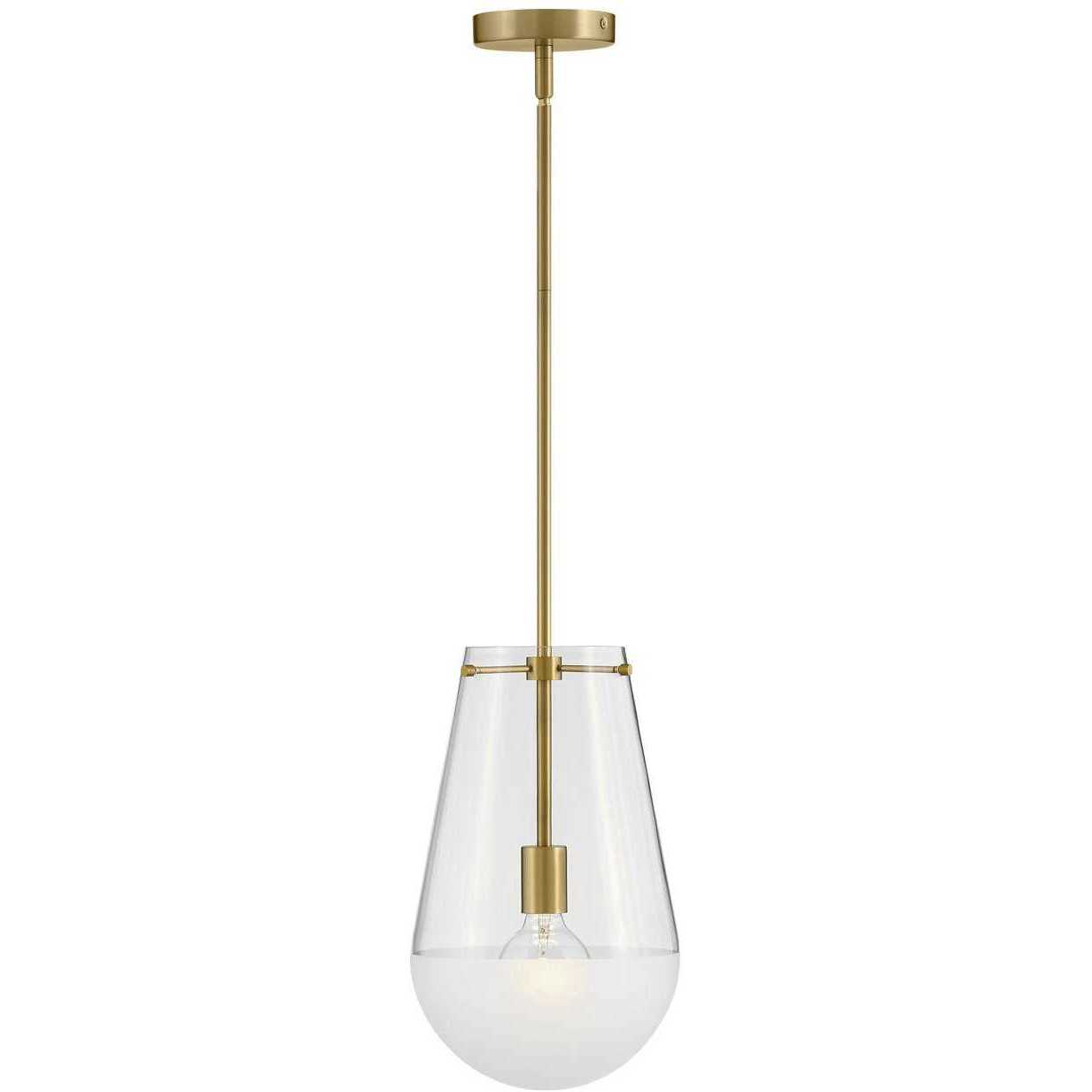 Beck 9 inch Lacquered Brass Indoor Pendant Ceiling Light