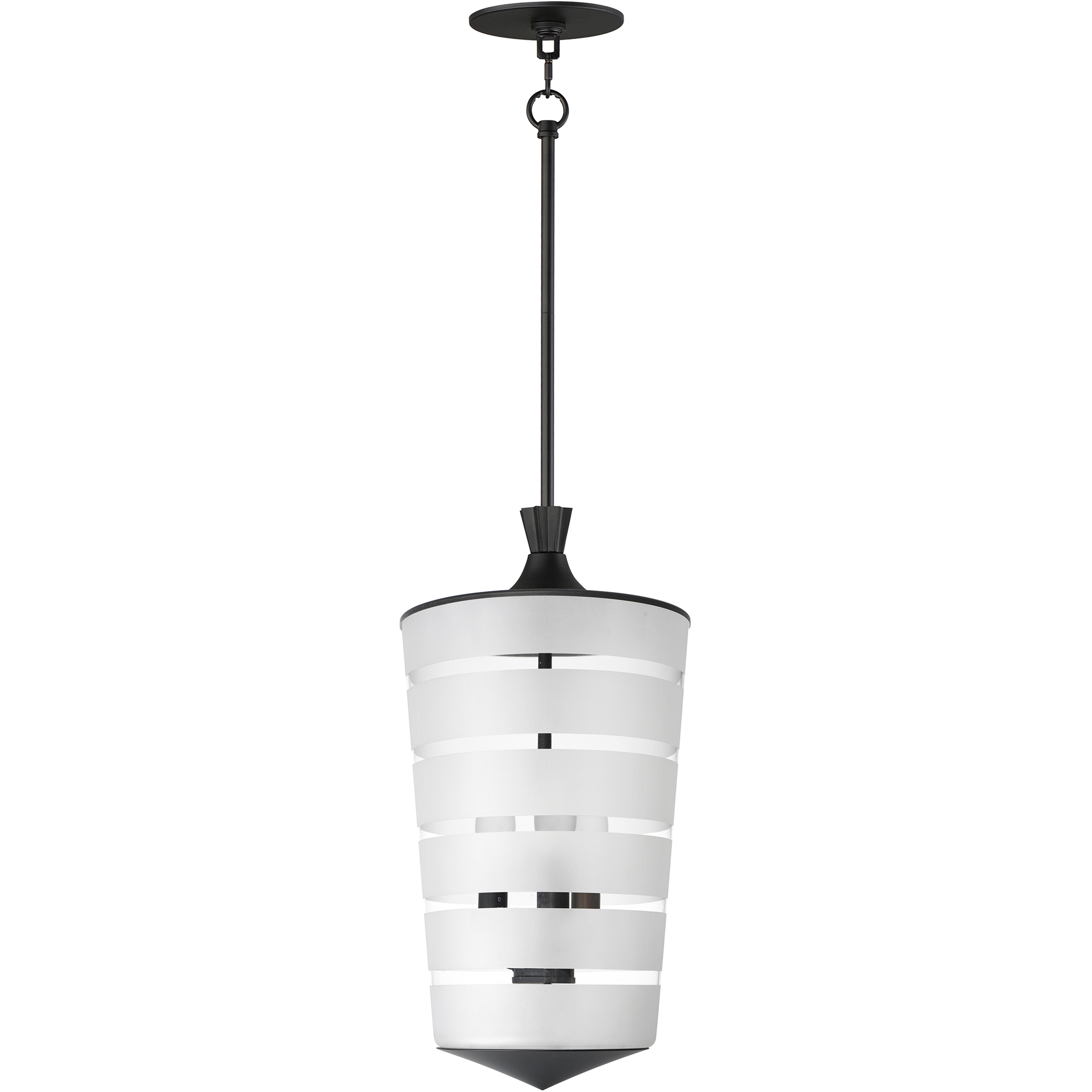 Copacabana 3 Light 9.5 inch Black Single Pendant Ceiling Light