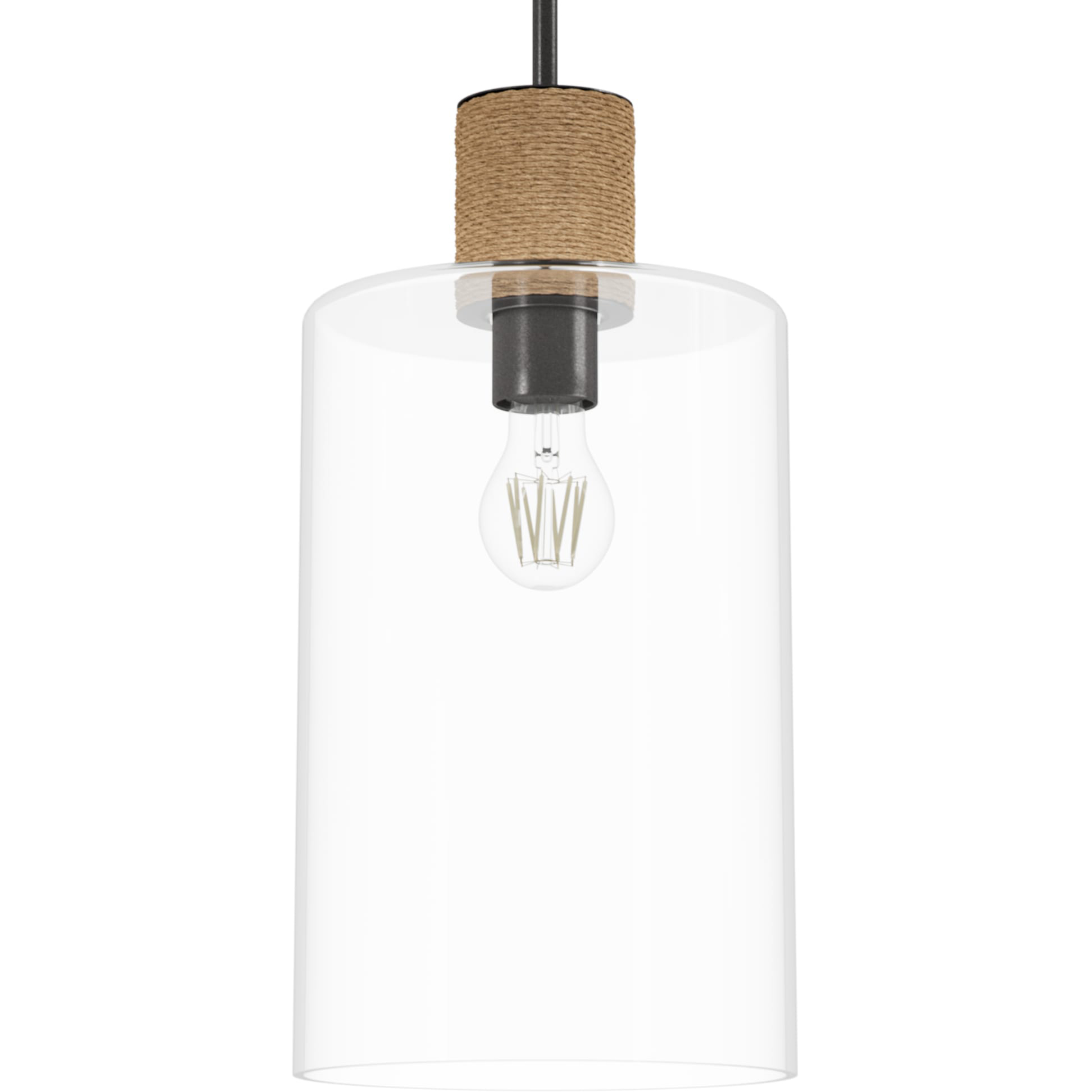Vanning 1 Light 9 inch Noble Bronze and Natural Sisal Rope Pendant Ceiling Light, Medium