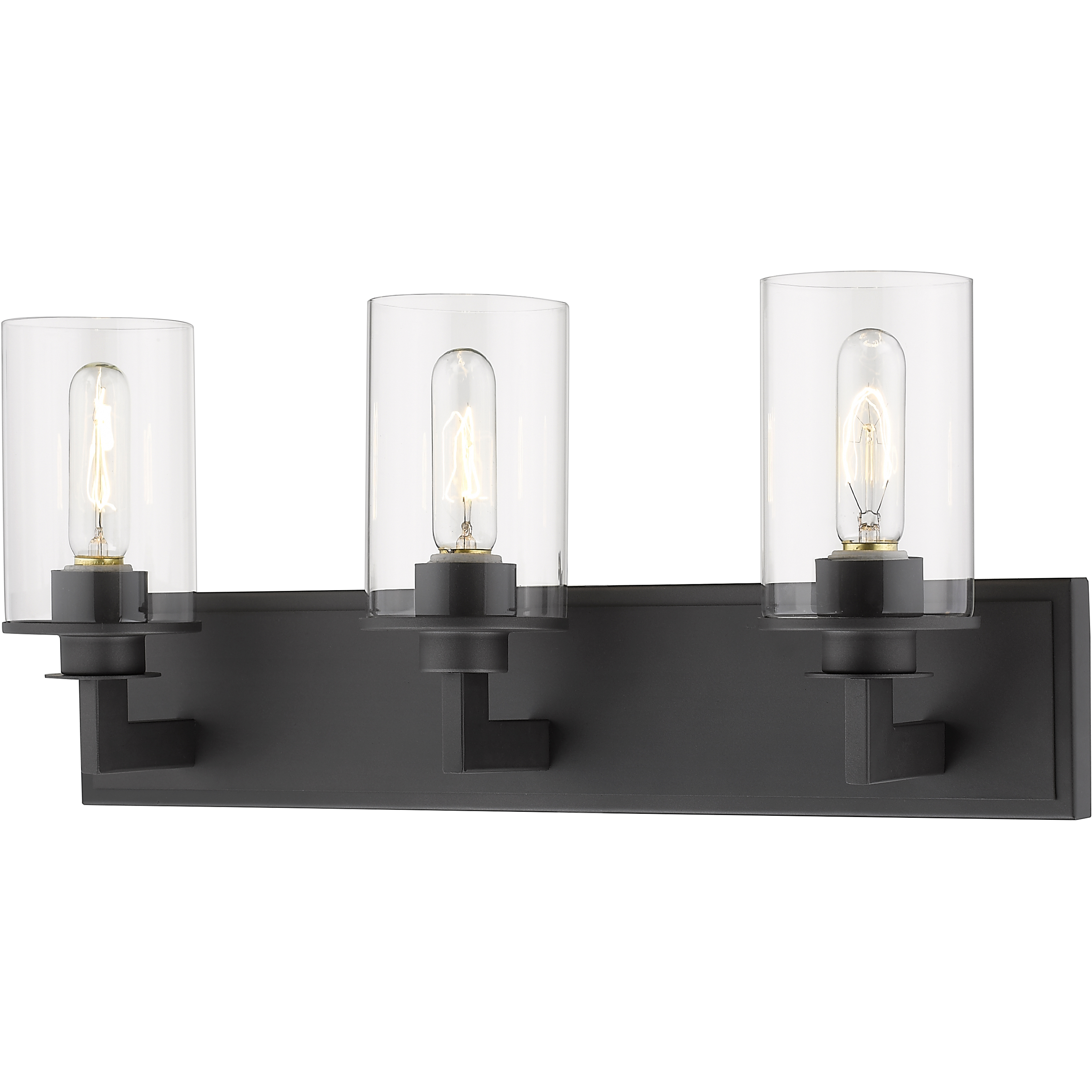 Savannah 3 Light 23 inch Bronze Vanity Wall Light
