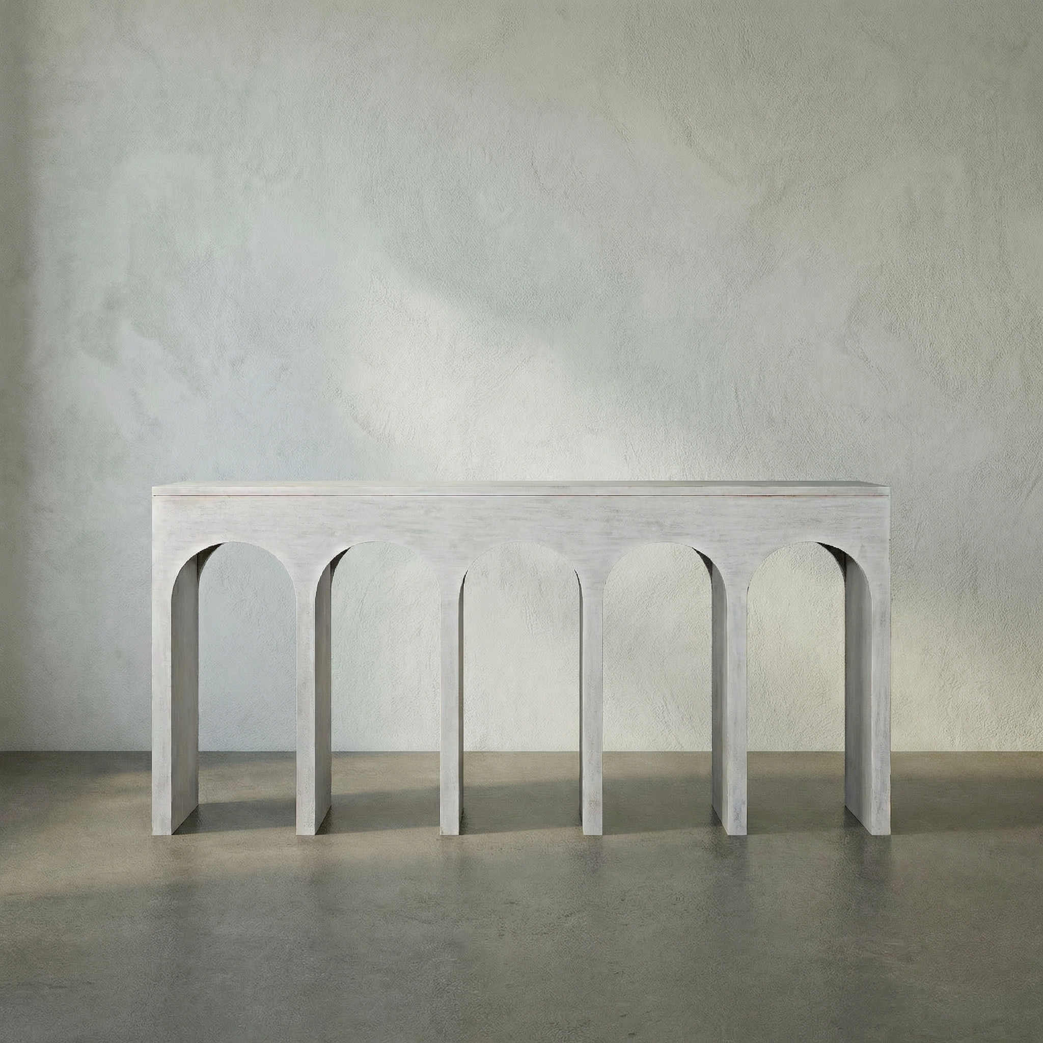 Bridge 59 X 14 inch White Wash Console