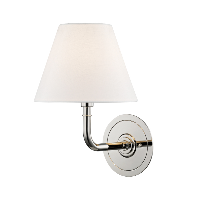Signature No.1 1 Light 8 inch Polished Nickel Wall Sconce Wall Light