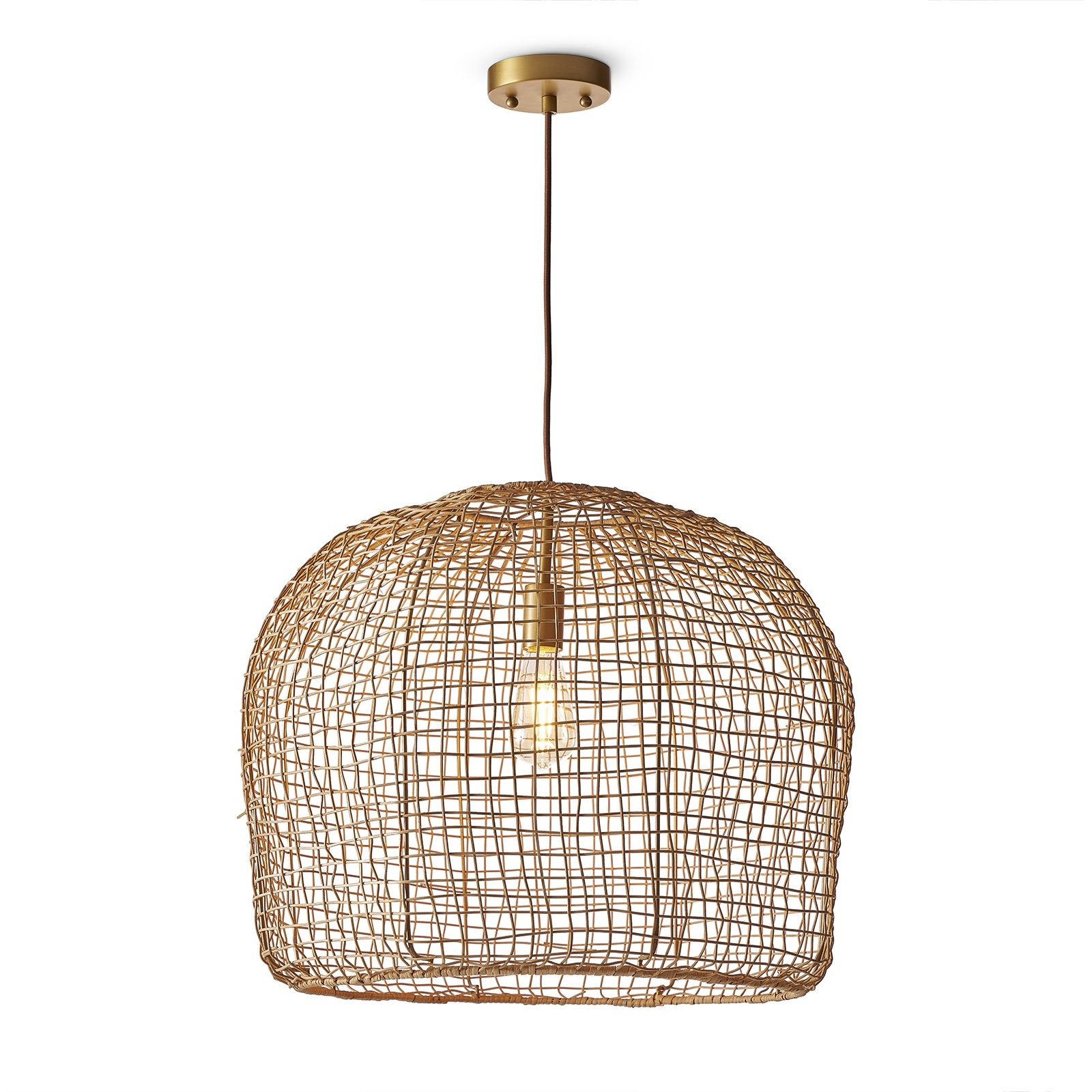 Selene 1 Light 23 inch Natural Pendant Ceiling Light