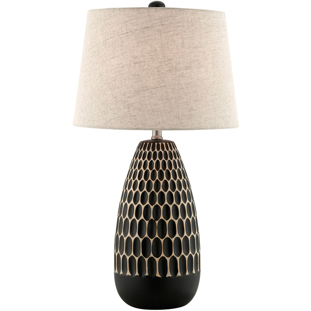 Rupali 29 inch 150.00 watt Black Table Lamp Portable Light