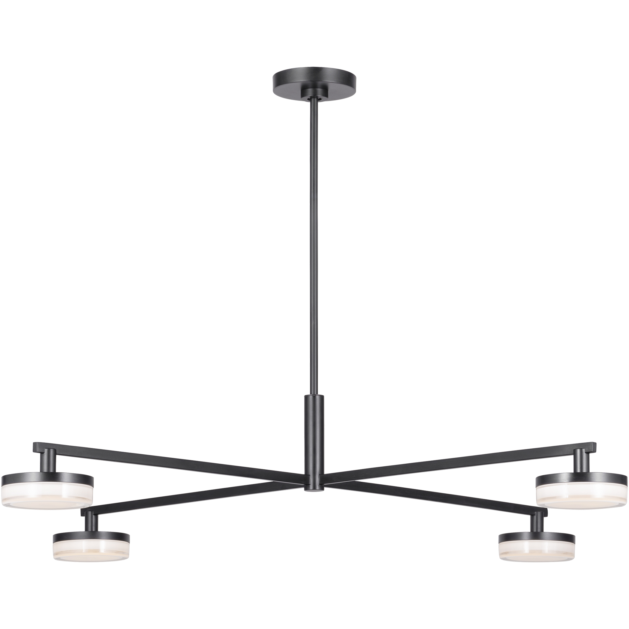 Sean Lavin Khan LED 34 inch Aged Iron Chandelier Ceiling Light