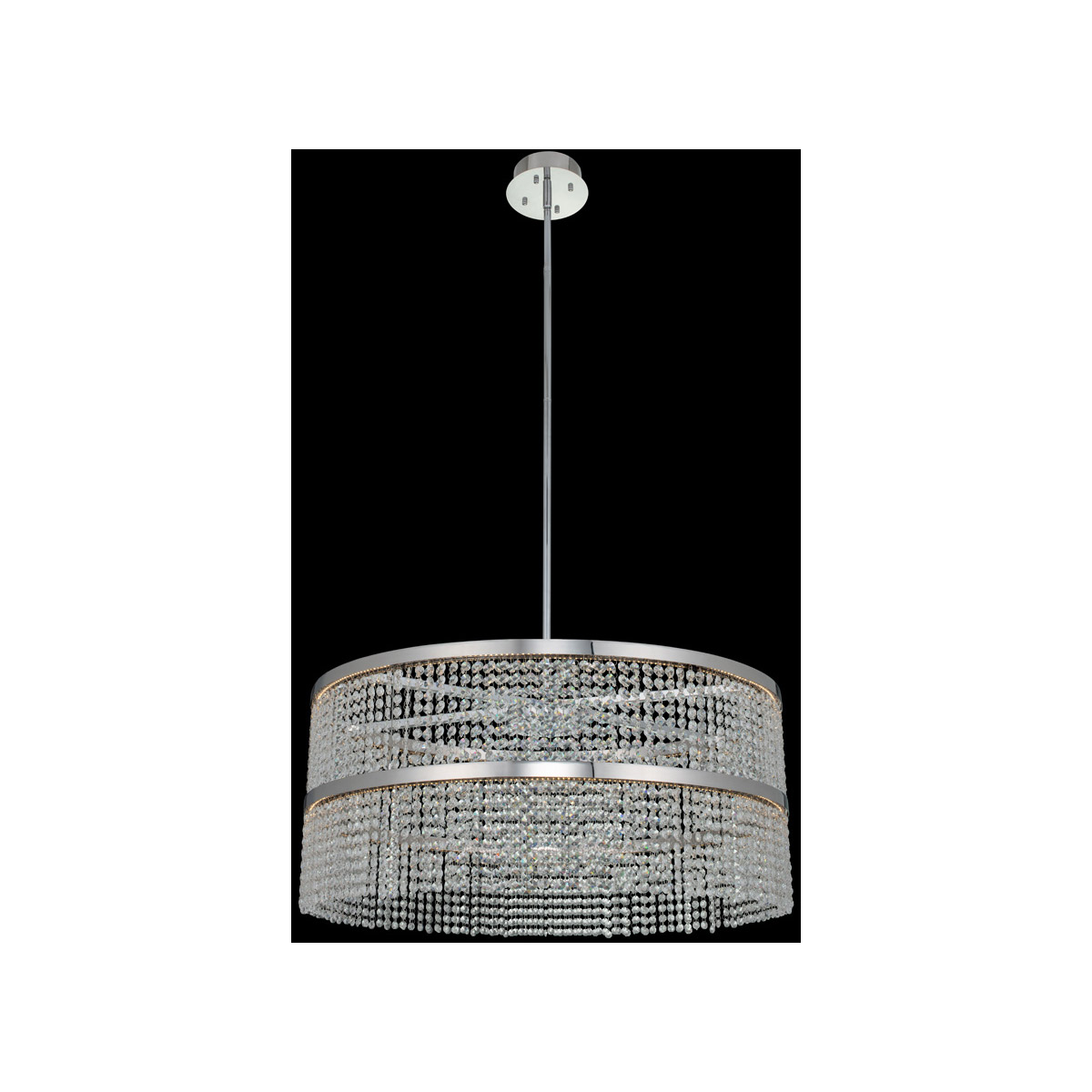 Cortina LED 34 inch Chrome Pendant Ceiling Light