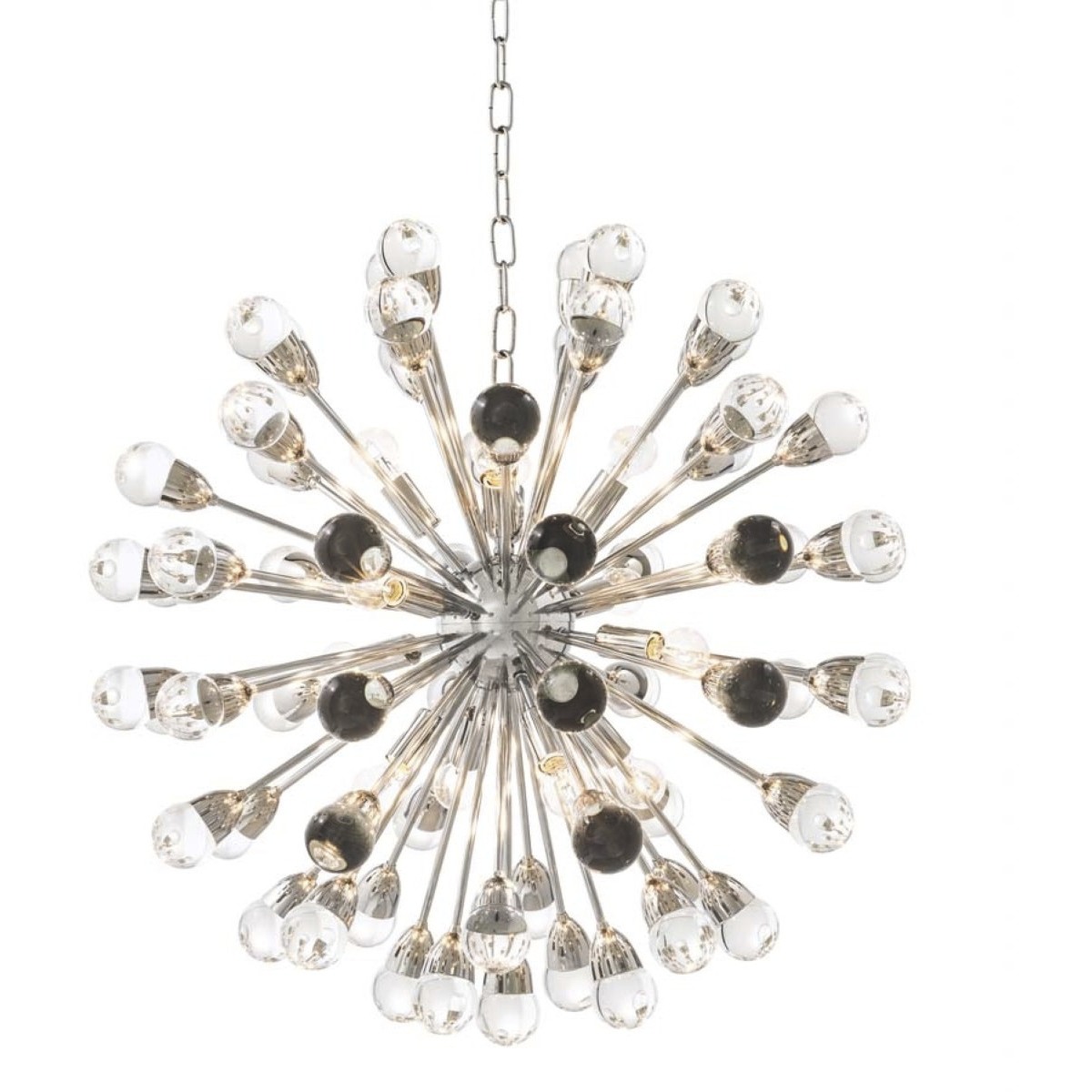 Anto 12 Light 29.53 inch Nickel and Clear Glass Chandelier Ceiling Light