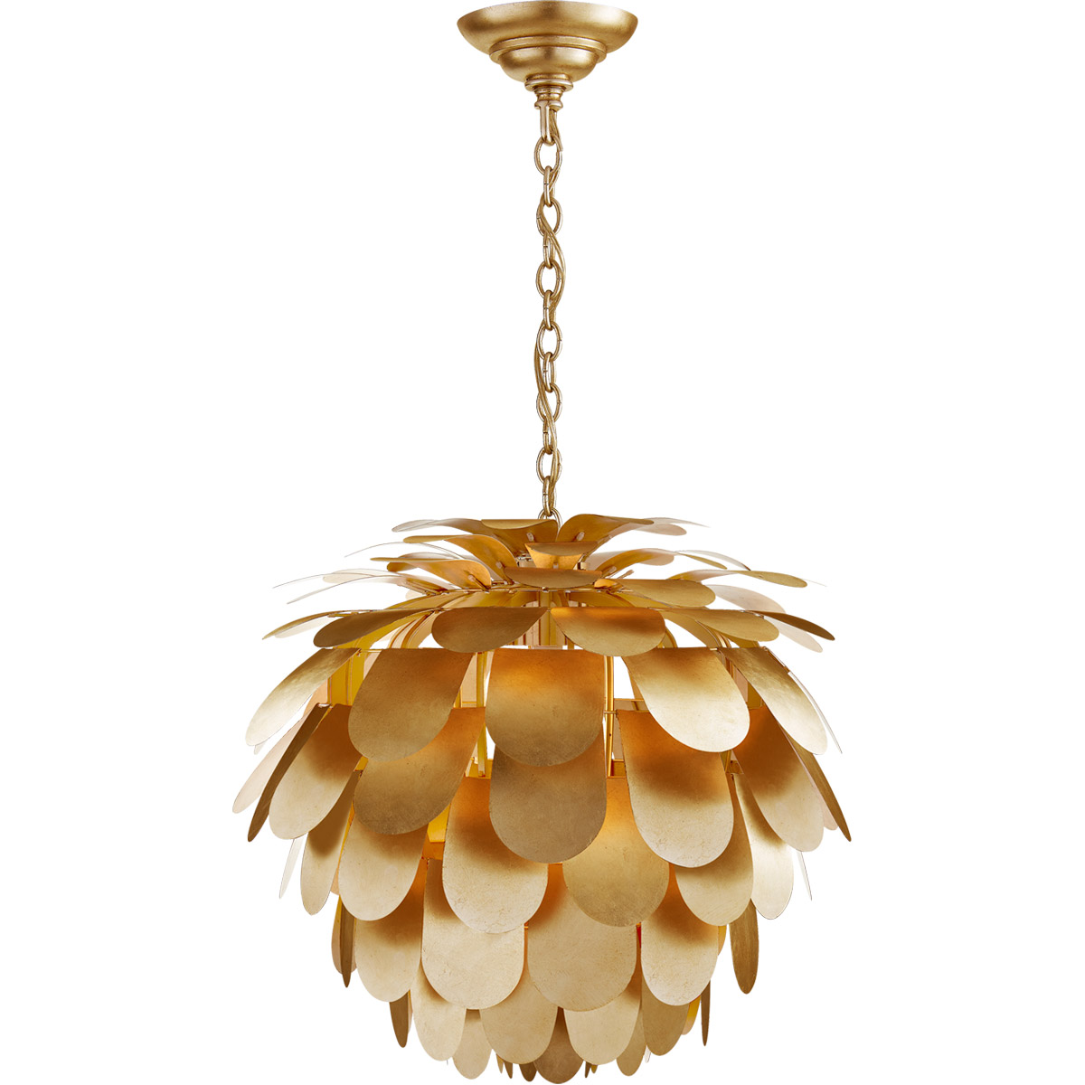 Chapman & Myers Cynara 1 Light 29 inch Gild Chandelier Ceiling Light, Large