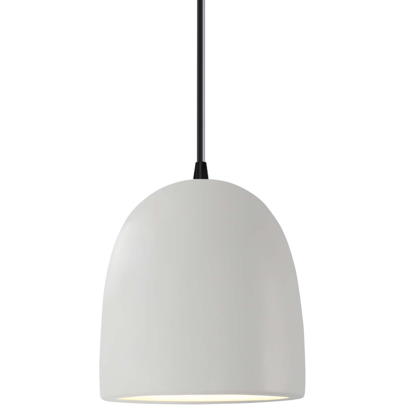 Radiance Collection 1 Light 9 inch Matte Black and Bisque and Black Pendant Ceiling Light