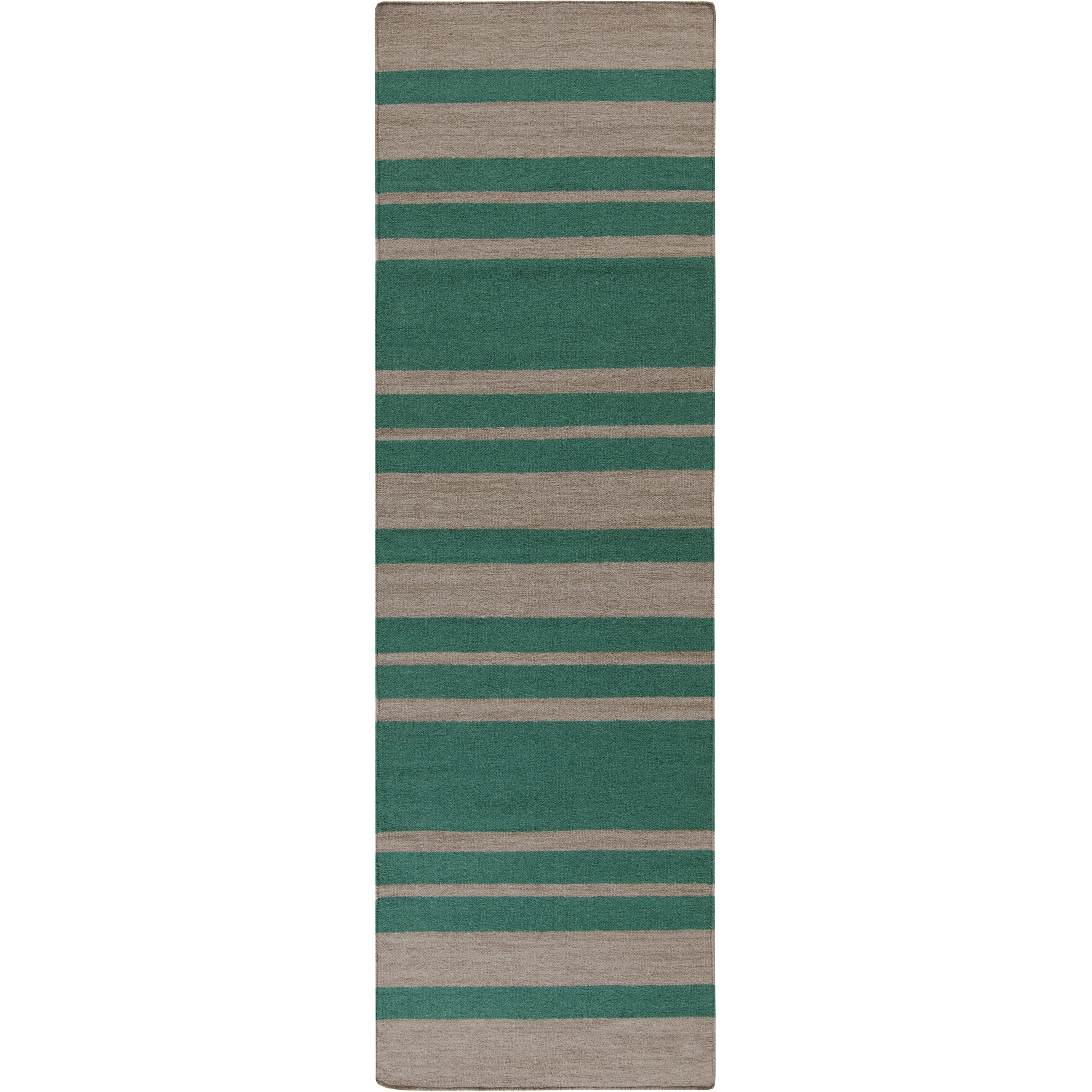 Frontier 96 X 30 inch Emerald, Taupe Rug