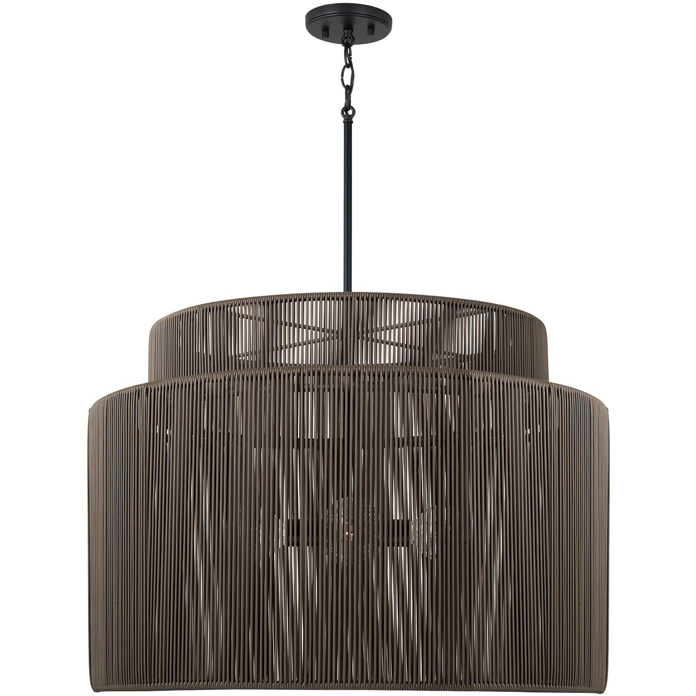 Capital Lighting Jasper 4 Light 28.75 inch Umber and Black Outdoor Hanging Lantern 956341UK - Open Box