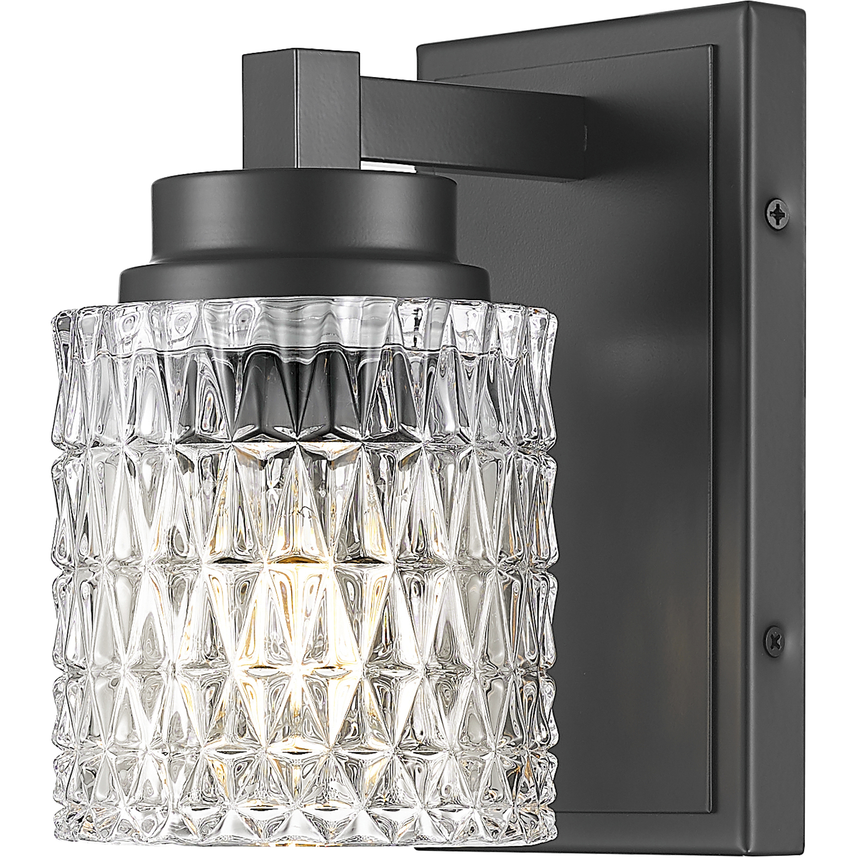 Jacqueline 1 Light 4.75 inch Matte Black Wall Sconce Wall Light