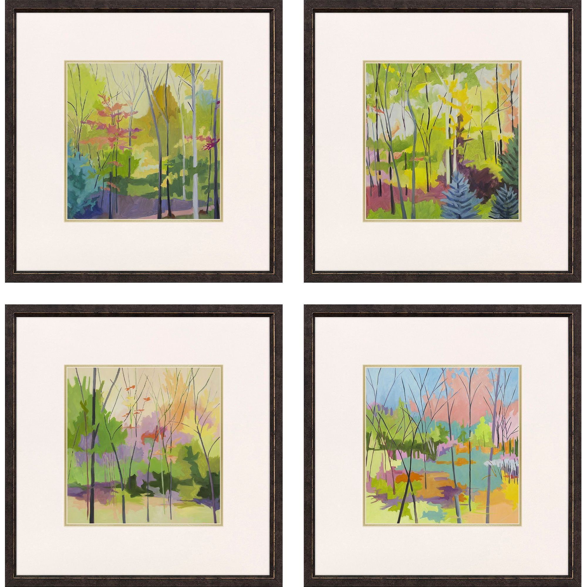 Propac Green and Yellow and Blue and Multi Framed Art, Propac